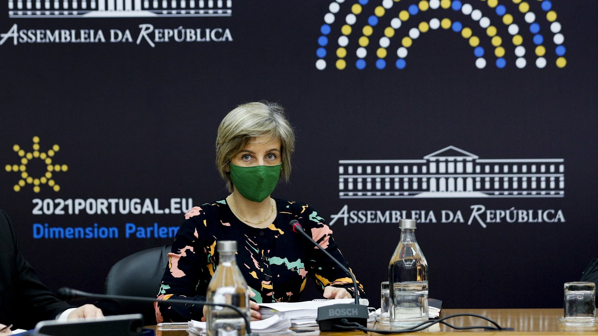 A ministra da Saúde, Marta Temido, durante a sua audição perante a Comissão de Saúde, na Assembleia da República, em Lisboa, 10 de fevereiro de 2021. ANTÓNIO COTRIM/LUSA