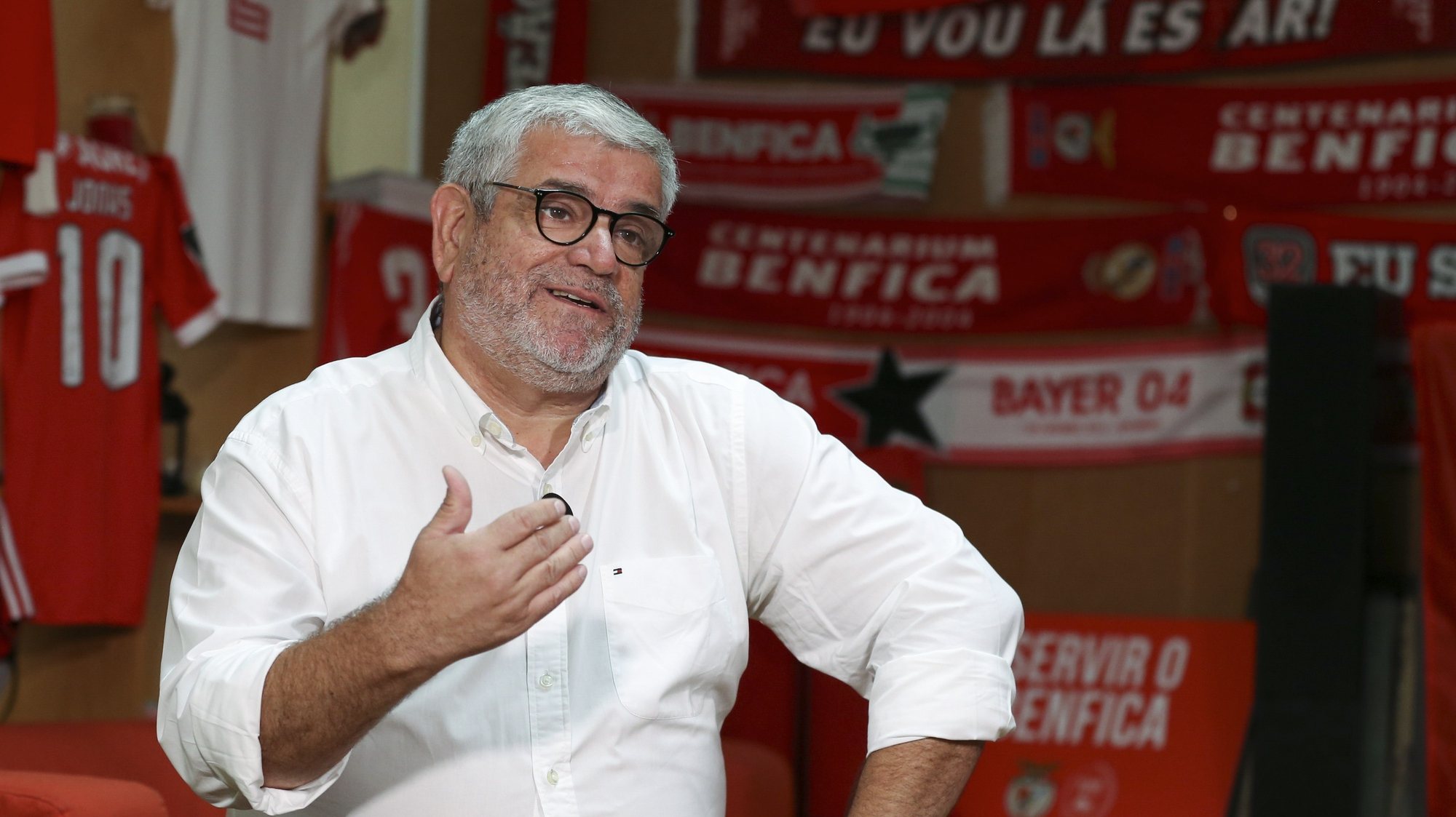 Francisco Benitez, candidato à presidência do SL Benfica, durante entrevista à Agência Lusa na sede de candidatura, em Lisboa, 4 de outubro de 2021. ( ACOMPANHA TEXTO DO DIA 7 DE OUTUBRO DE 2021). MANUEL DE ALMEIDA/LUSA