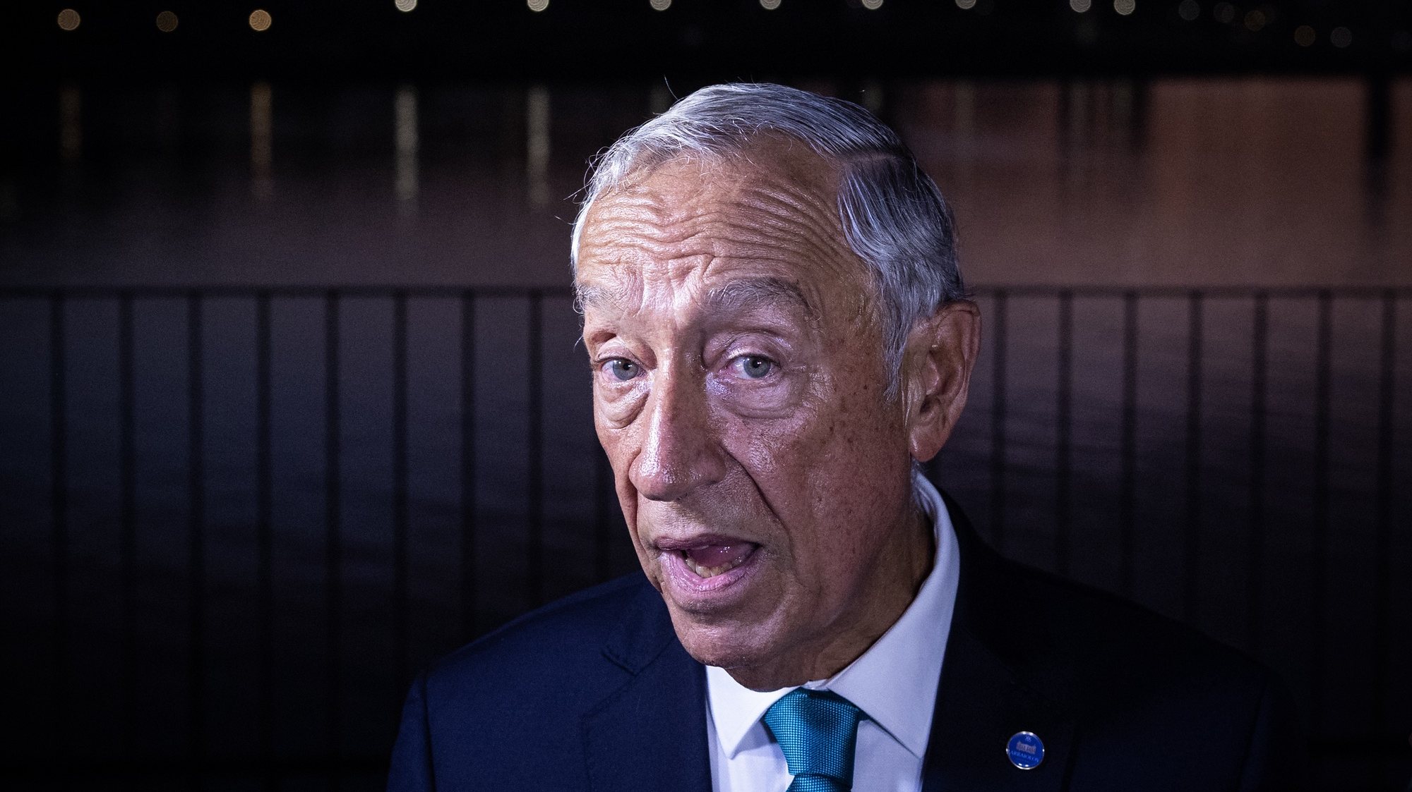 Portuguese President Marcelo Rebelo de Sousa speaks to media during the 18th Informal Meeting of the Non-Executive Heads of State of the European Union, known as the &#039;Arraiolos Group&#039;, in Porto, Portugal, 06 October 2023. The Arraiolos Group was established in 2003 in Arraiolos, Portugal. This meeting was attended by presidents from 13 countries, including Bulgaria, Italy, Estonia, Ireland, Greece, Croatia, Latvia, Hungary, Poland, Portugal, Finland, Malta, and Slovenia. JOSE COELHO/LUSA