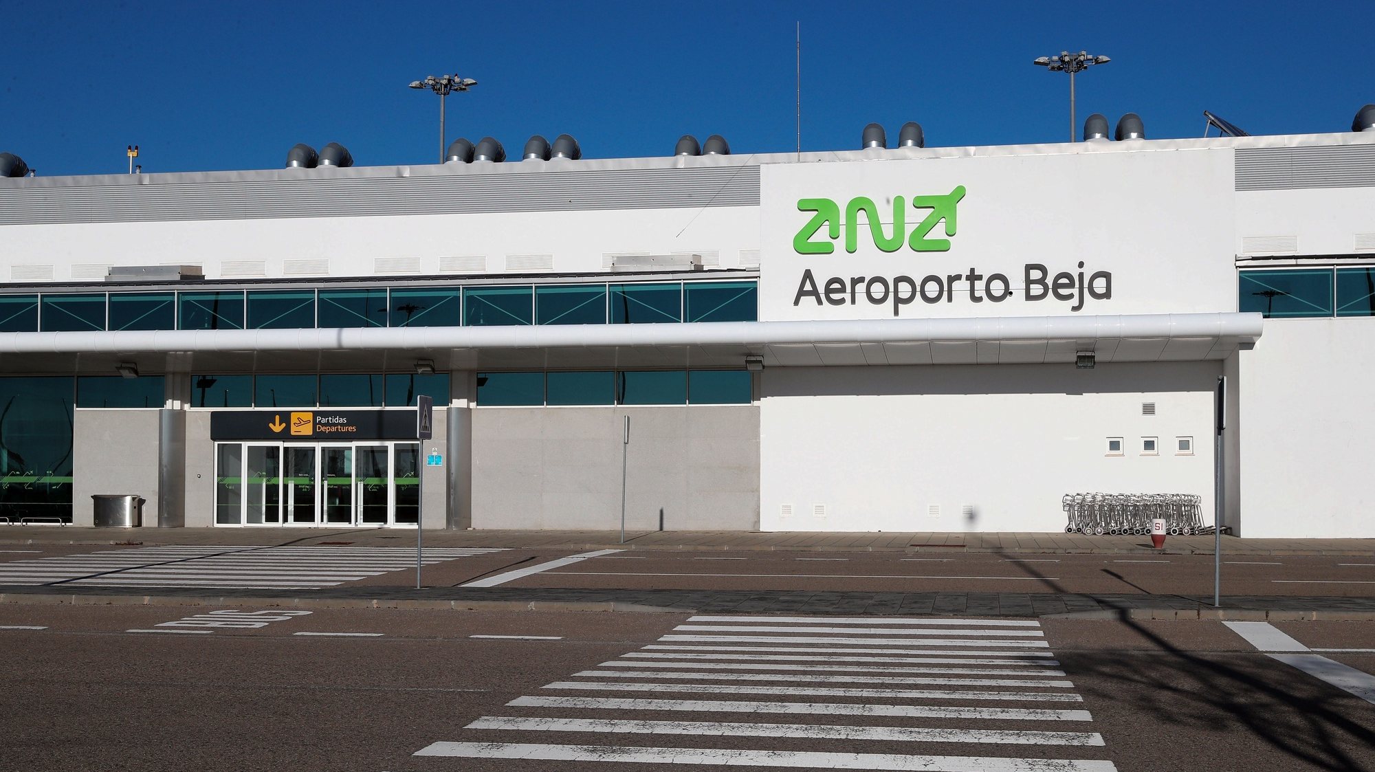 Terminal do Aeroporto de Beja, 21 de janeiro de 2021. NUNO VEIGA/LUSA