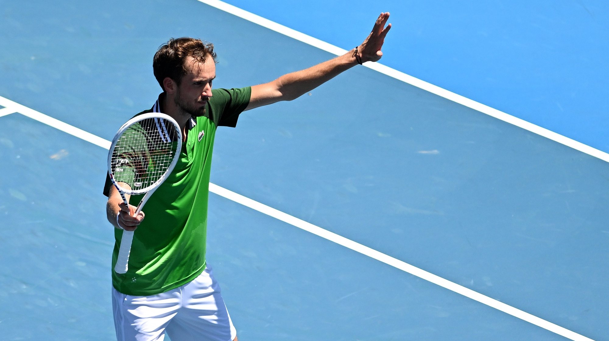 Medvedev, de 27 anos, é um dos favoritos à conquista da 112.ª edição do Open da Austrália