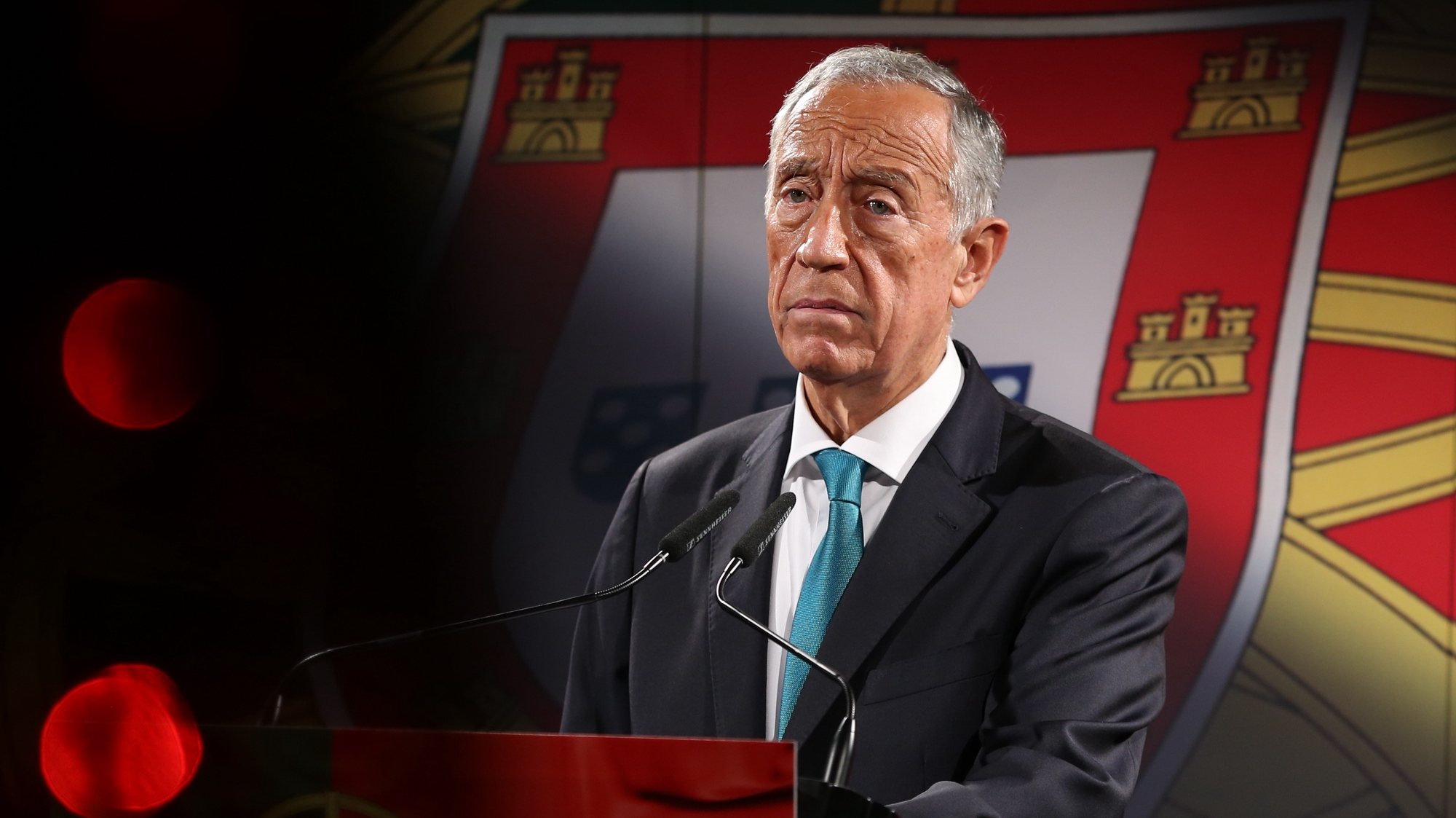 epa08868797 Portugal&#039;s President Marcelo Rebelo de Sousa, during the announcement of his decision to  run again for Portugal&#039;s Head of State in the elections of 24 January 2021, in Lisbon, Portugal, 07 December 2020. Almost 72 years old, on 12 December, Marcelo Rebelo de Sousa was elected President of the Republic in the first round of elections on 24 January 2016, with 52% of the vote.  EPA/MANUEL DE ALMEIDA / POOL