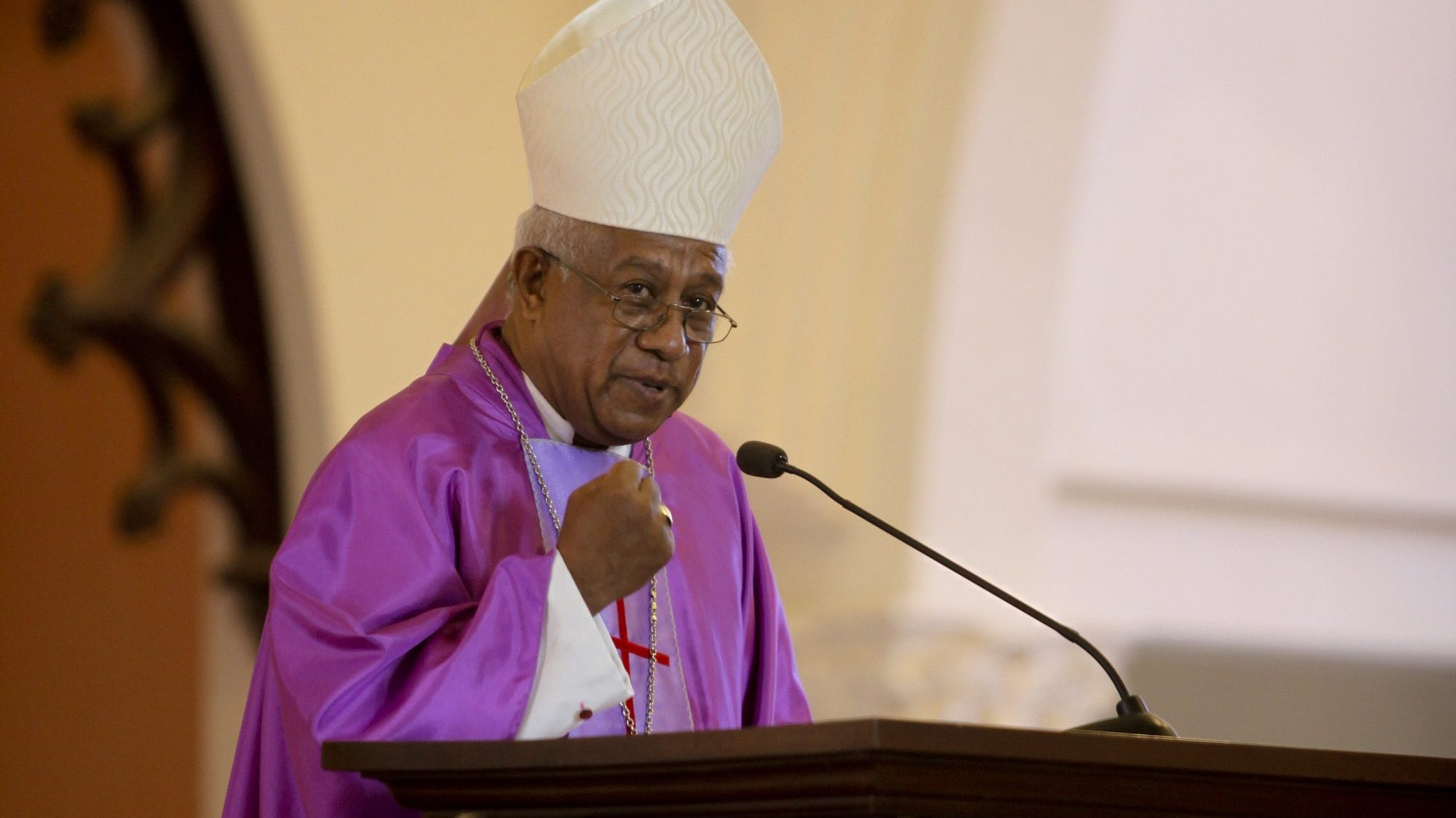 O bispo Basílio do Nascimento em Díli, Timor-Leste 06 de abril de 2015. ANTÓNIO SAMPAIO/LUSA