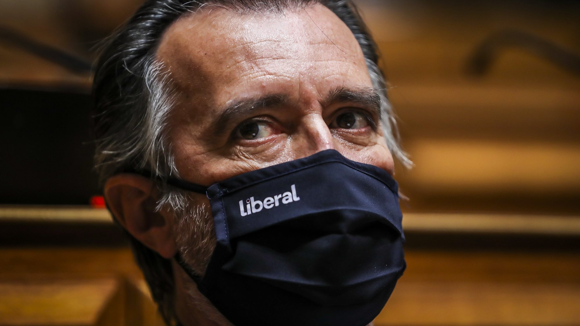 O deputado da Iniciativa Liberal, João Cotrim Figueiredo, durante um debate no Parlamento, 04 de novembro de 2020. JOSÉ SENA GOULÃO