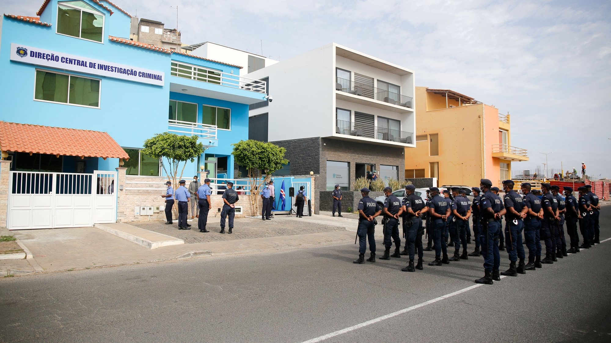 Foi esta manhã inaugurada a sede da Direção Central de Investigação Criminal da Polícia Nacional cabo-verdiana  pelo ministro da Administração Interna de Cabo Verde, Paulo Rocha (ausente da fotografia), na cidade da Praia, Cabo Verde, 09 de fevereiro de 2021. FERNANDO DE PINA/LUSA