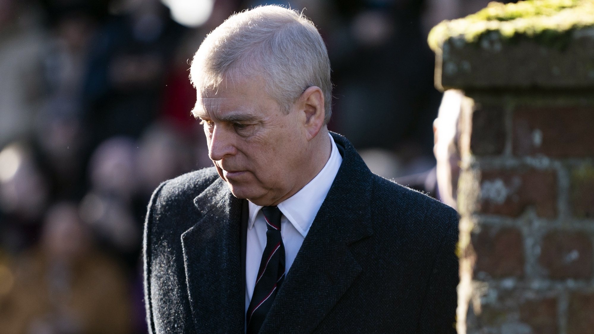epa09479860 (FILE) - Britain&#039;s Prince Andrew, Duke of York arrives for a church service with Queen Elizabeth II (unseen) at St Mary the Virgin in Hillington, Norfolk, Britain, 19 January 2020 (reissued 21 September 2021). Prince Andrew on 20 September 2021 has been served with legal papers relating to a sexual assault lawsuit against him in the United States, US court documents show.  EPA/WILL OLIVER *** Local Caption *** 55780798