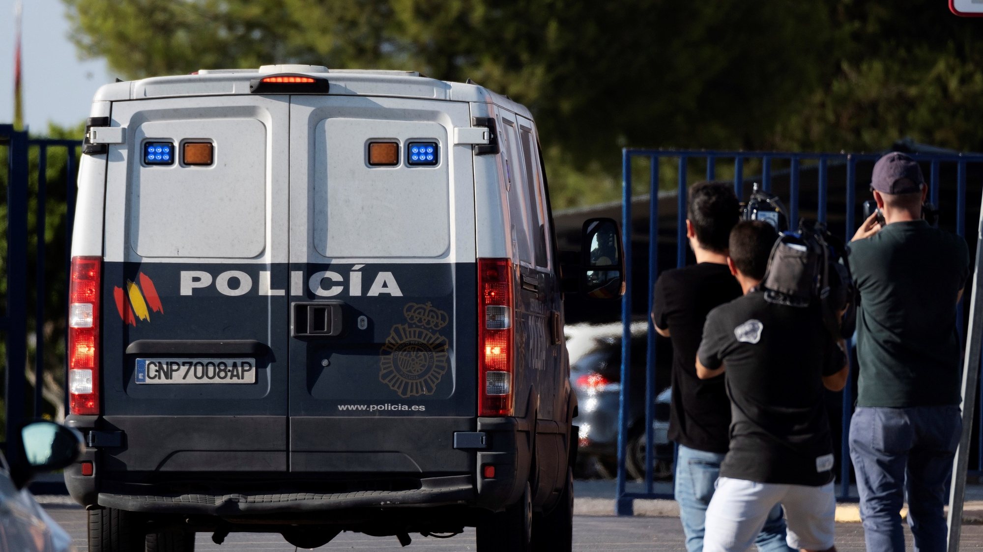 epa07664499 A Spanish National Police van transporting the five men accused of gang raping a woman back in 2016 during the San Fermines Fiesta, leaves a police station after their appearance in accordance to the legal requirements for their release on bail, in Sevilla, Spain, 21 June 2019. Spanish Police has arrested four of the five men popularly known as &#039;La Manada&#039; (wolfpack) in accordance to the arrest warrant ordered by Navarra Provincial Court after Spanish Supreme Court rose from 9 to 15 years the sentence against them for raping a young woman during San Fermines fiestas back in 2016. The Supreme Court considered that all the five accused committed a sexual assault invalidating the previous sentence by Navarra High Court of Justice that read that the aggression was only a sexual abuse.  EPA/PEPO HERRERA