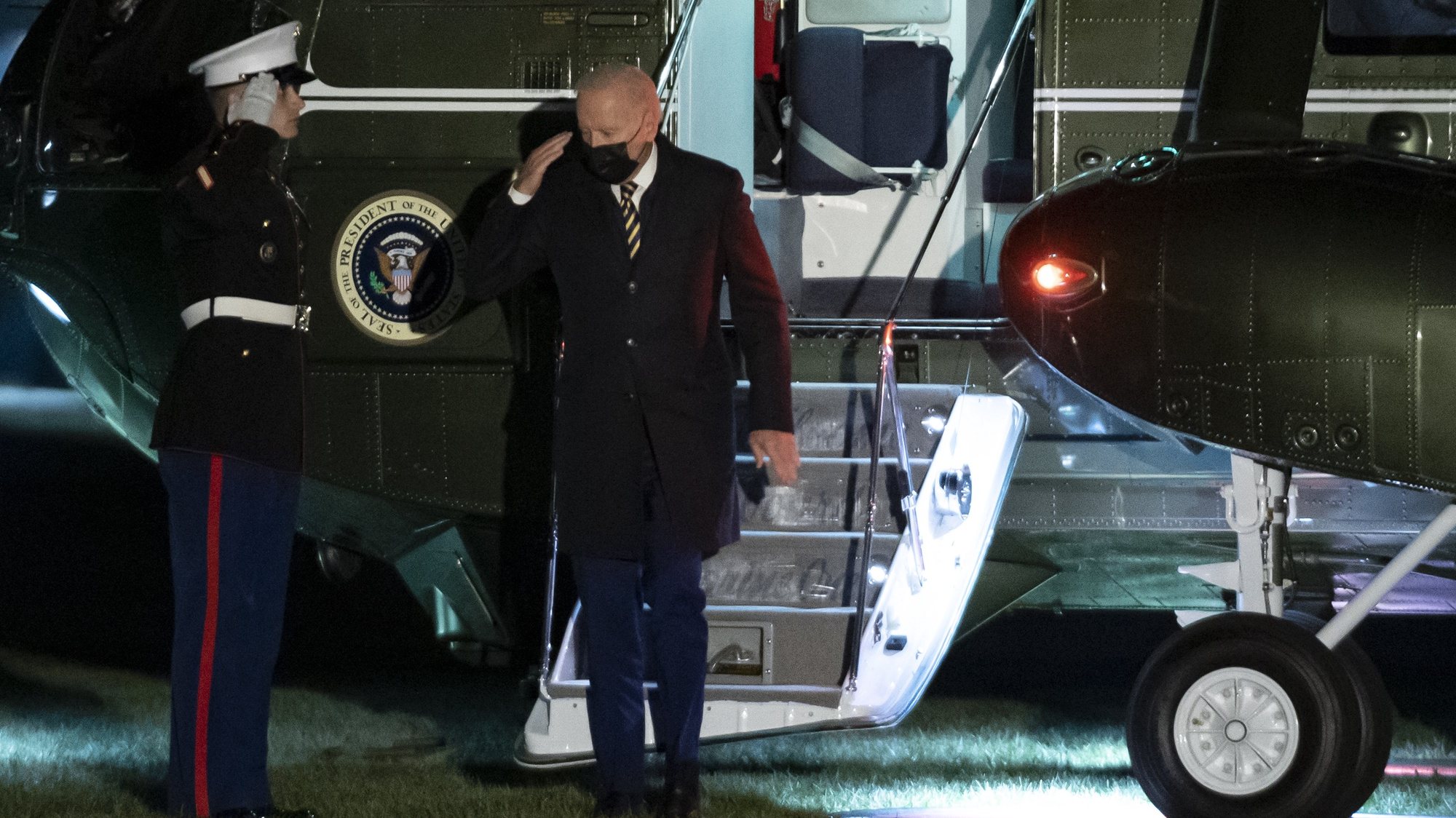 Presidente Joe Biden chega à casa branca