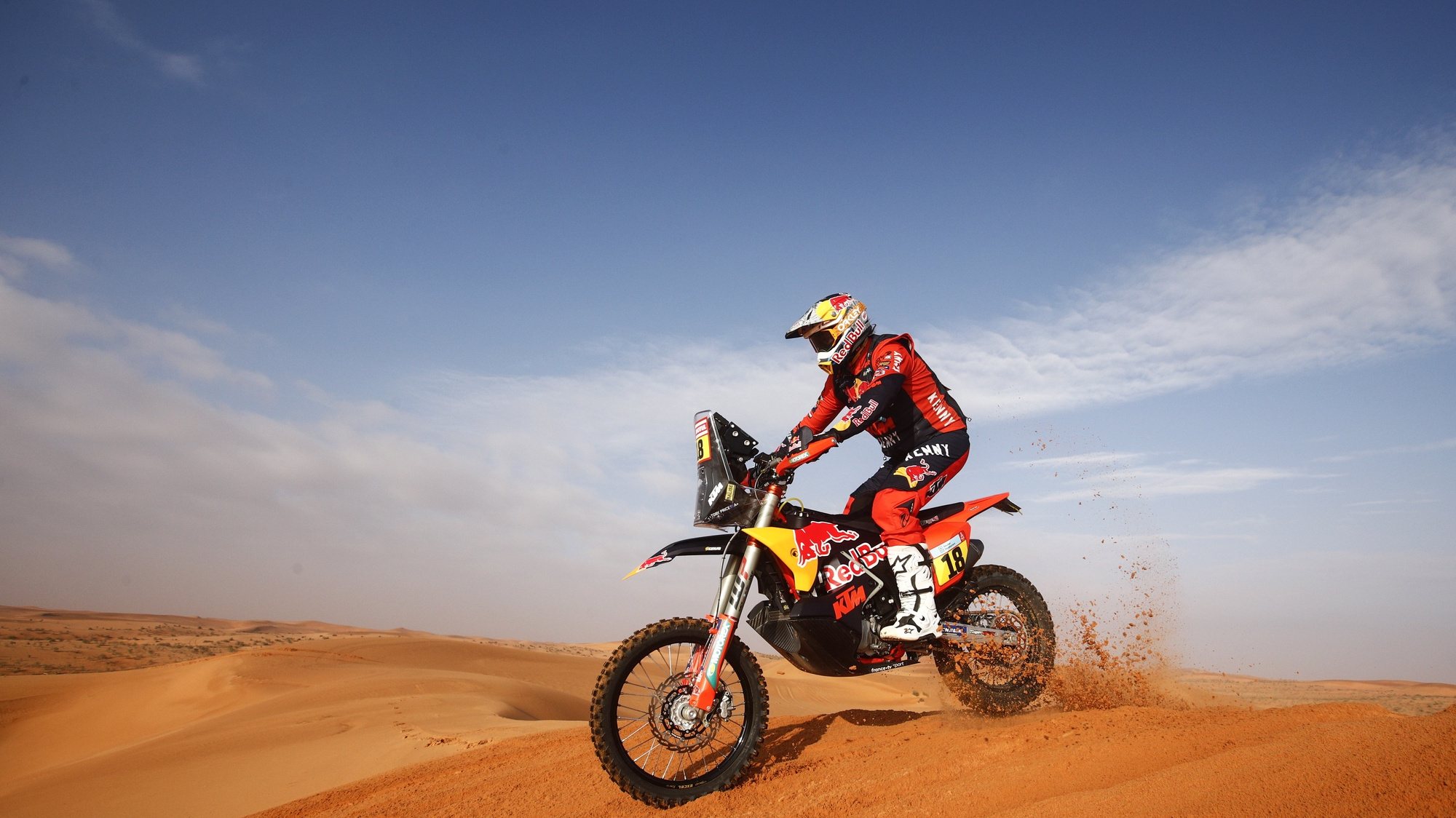 O piloto australiano Toby Price no rali Dakar
