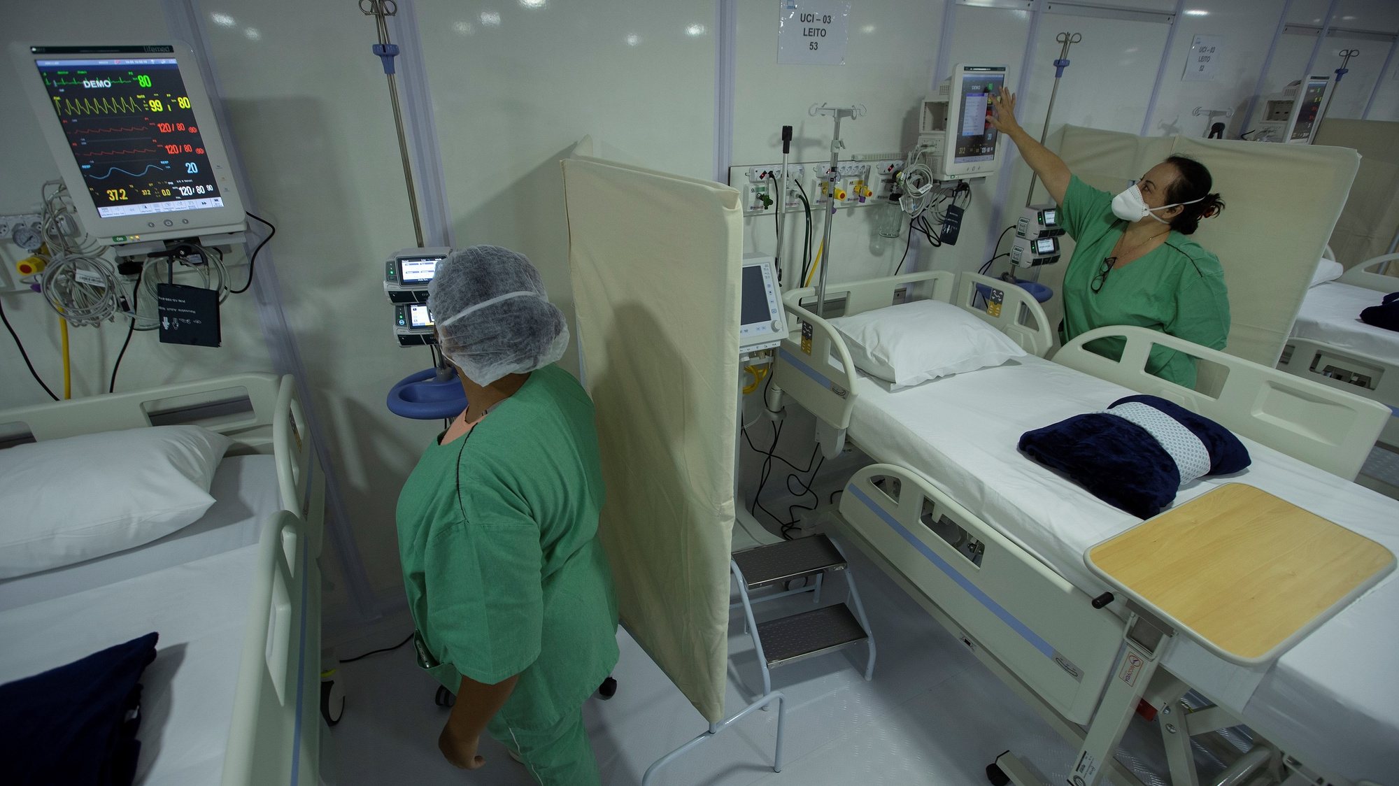 Hospitais para doentes com Covid-19 inaugurados no Brasil