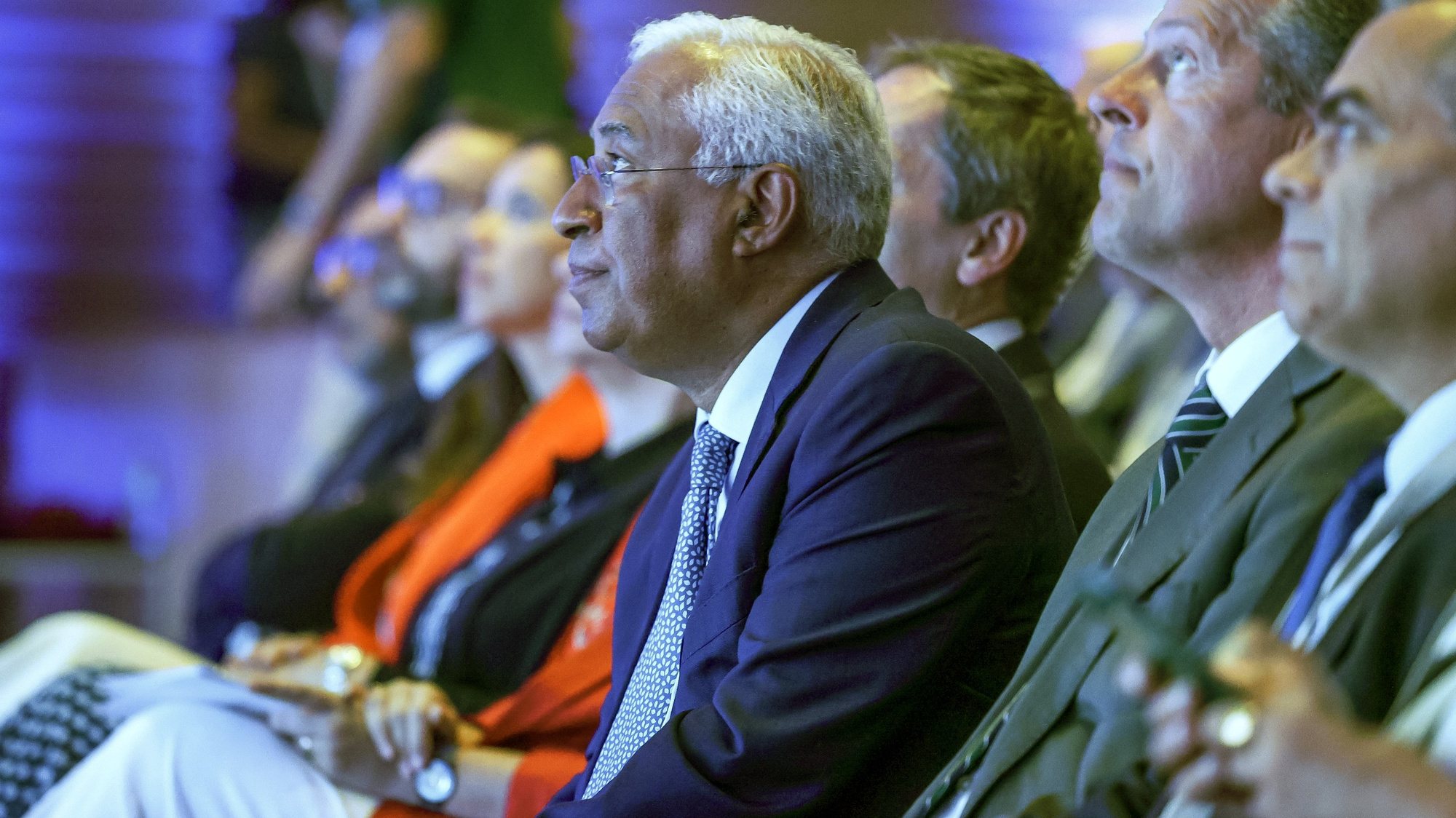 O primeiro-ministro, António Costa, durante a sessão de abertura do Encontro Ciência 2023, na Reitoria da Universidade de Aveiro, 5 de julho de 2023. PAULO NOVAIS/LUSA