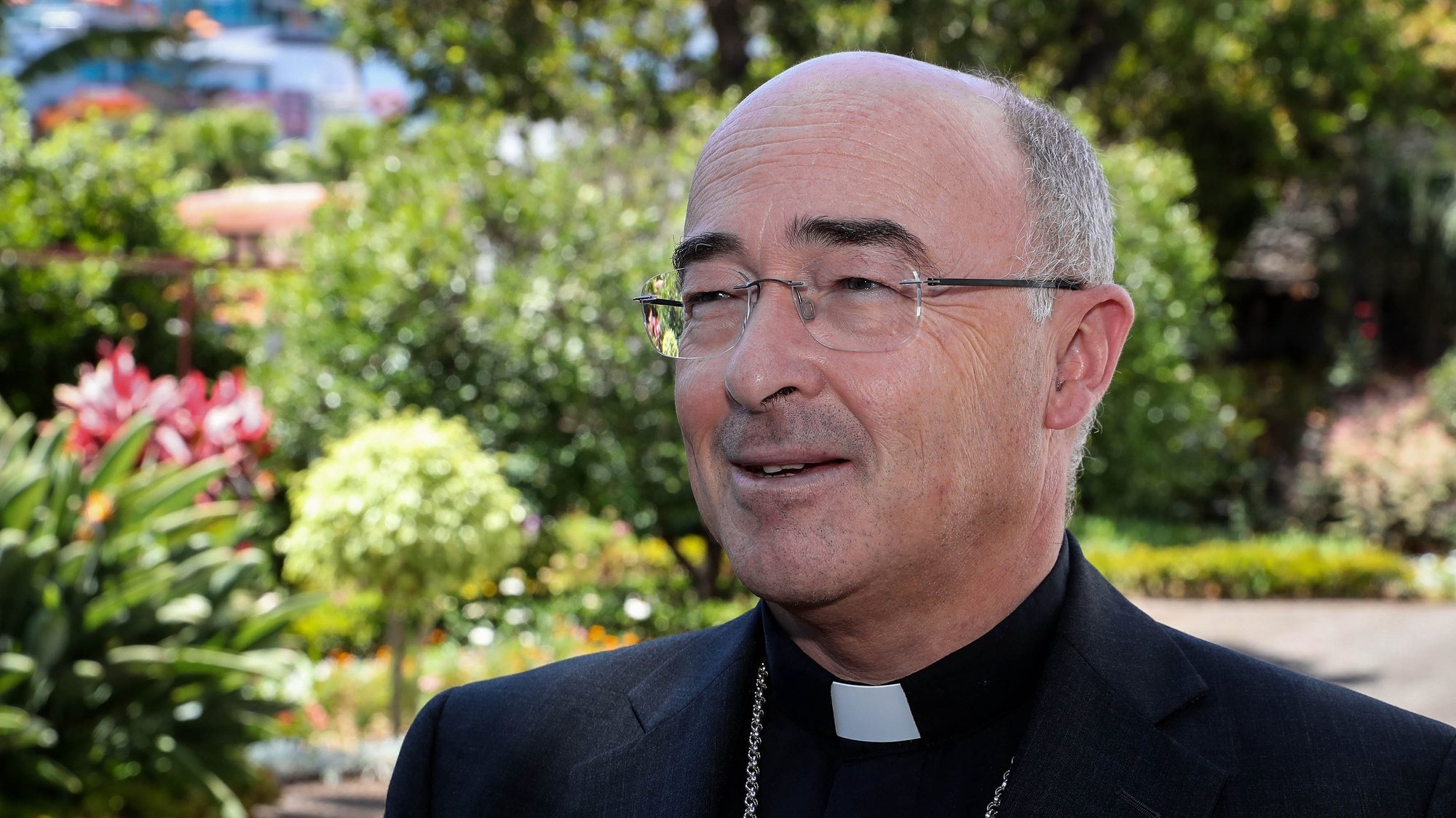 Bispo D. Nuno Brás da Silva Martins, responsável pela Diocese do Funchal em entrevista à Lusa, no Funchal, 14 de agosto de 2019. (ACOMPANHA TEXTO DO DIA 18 AGOSTO 2019). HOMEM DE GOUVEIA/LUSA
