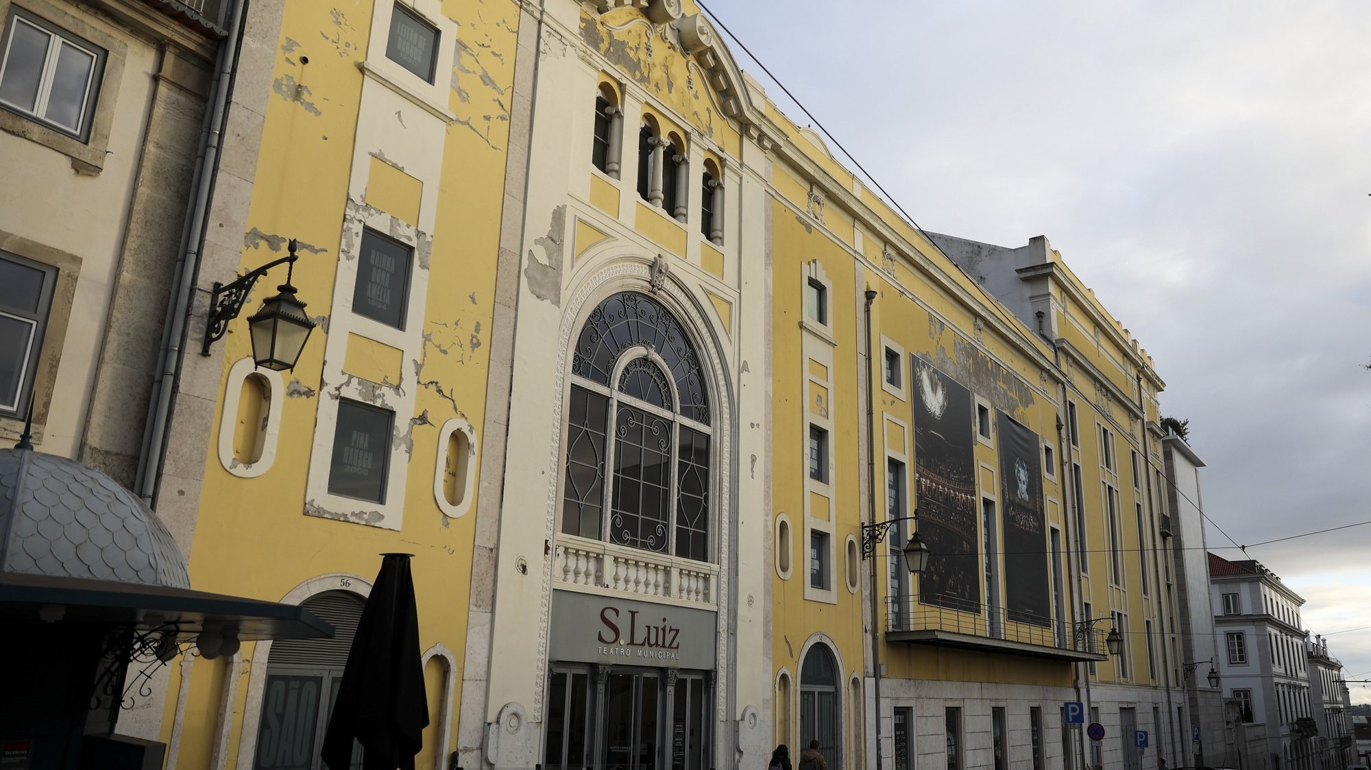 Fachada do edifício do Teatro São Luiz, Lisboa, 10 de janeiro de 2023. CARLOS M. ALMEIDA/LUSA
