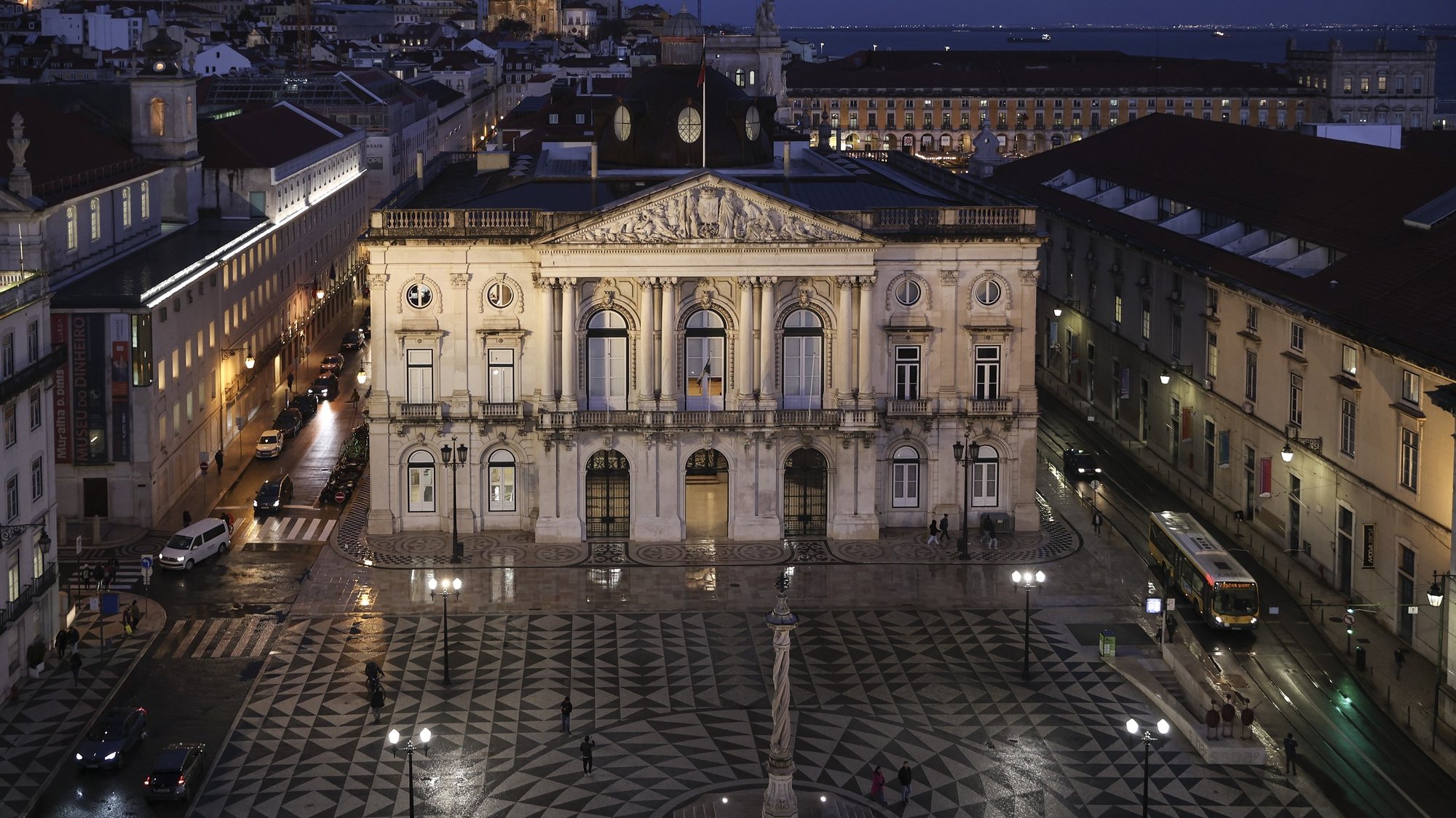 O edifício dos Paços do Concelho, que alberga a Câmara Municipal de Lisboa, Praça do Município, 9 de fevereiro de 2024. CARLOS M. ALMEIDA/LUSA