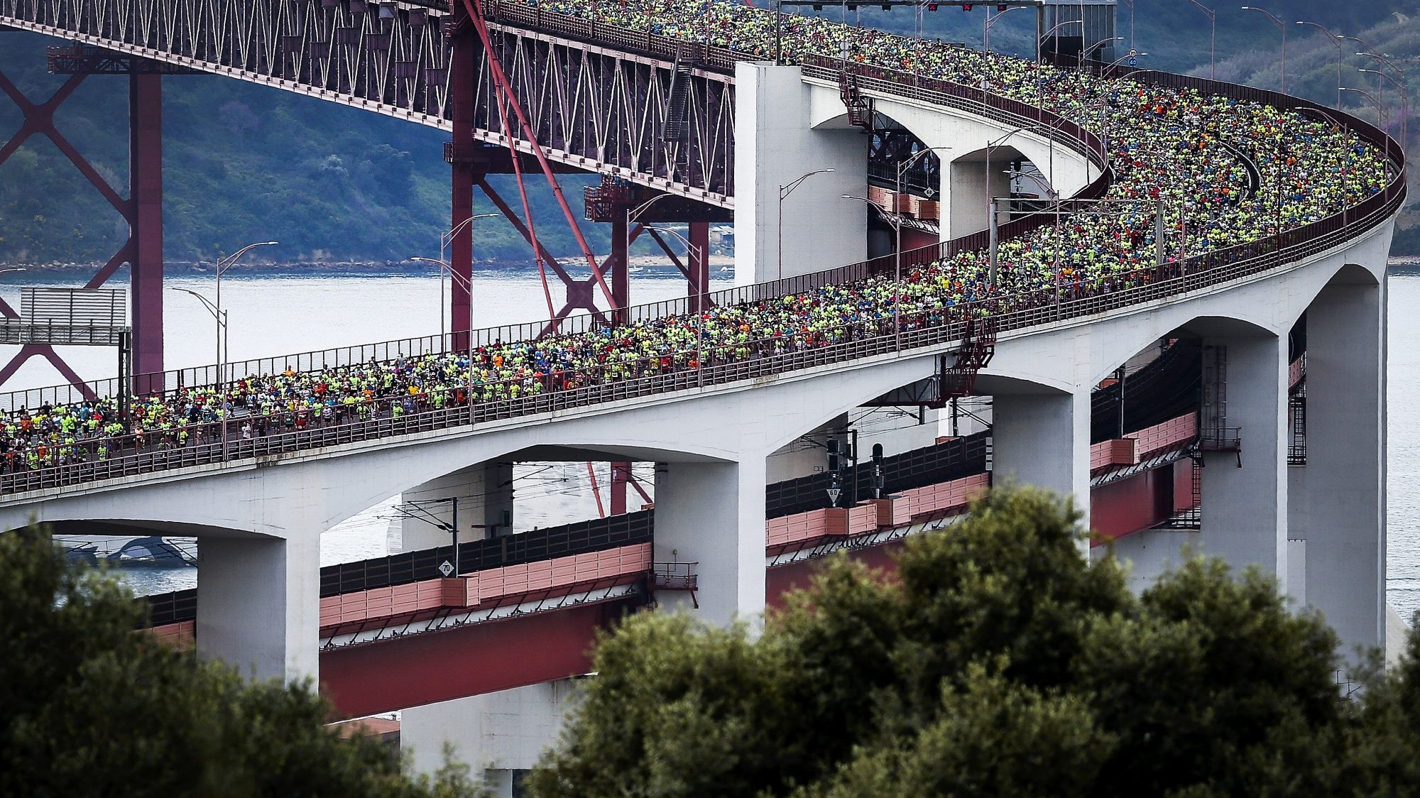 A meia maratona de Lisboa teve lugar este domingo.