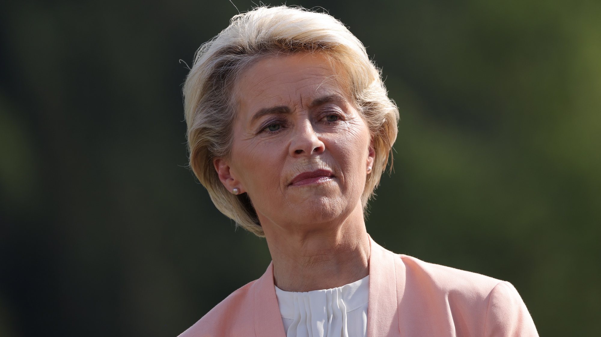 epa10035581 European Union Commission President Ursula von der Leyen listens to colleagues speaking at the &#039;Global Infrastructure&#039; side event during the G7 summit at Schloss Elmau, near Garmisch-Partenkirchen, Germany, 26 June 2022. Leaders of the G7 group of nations are officially coming together under the motto: &#039;progress towards an equitable world&#039; and will discuss global issues including war, climate change, hunger, poverty and health. Overshadowing this year&#039;s summit is the ongoing Russian war in Ukraine.  EPA/Sean Gallup / POOL