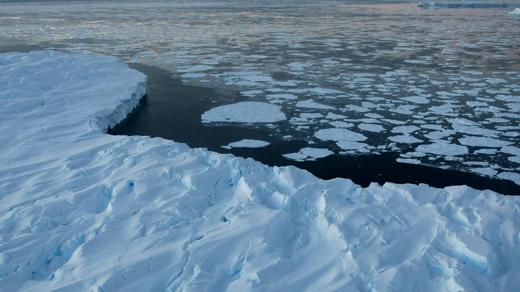 Dados por satélite demonstraram que o início do evento que culminou no colapso da plataforma de gelo ter-se-á dado entre 5 e 7 de março