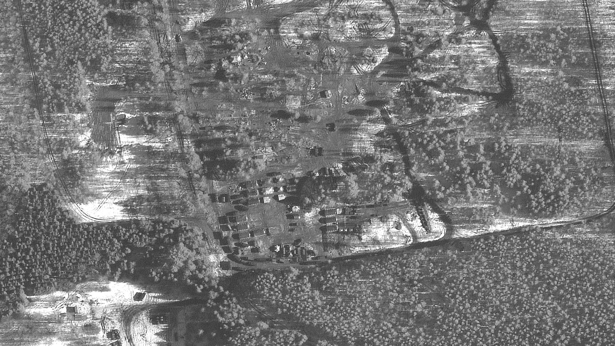 Imagem satélite de tropas da Rússia