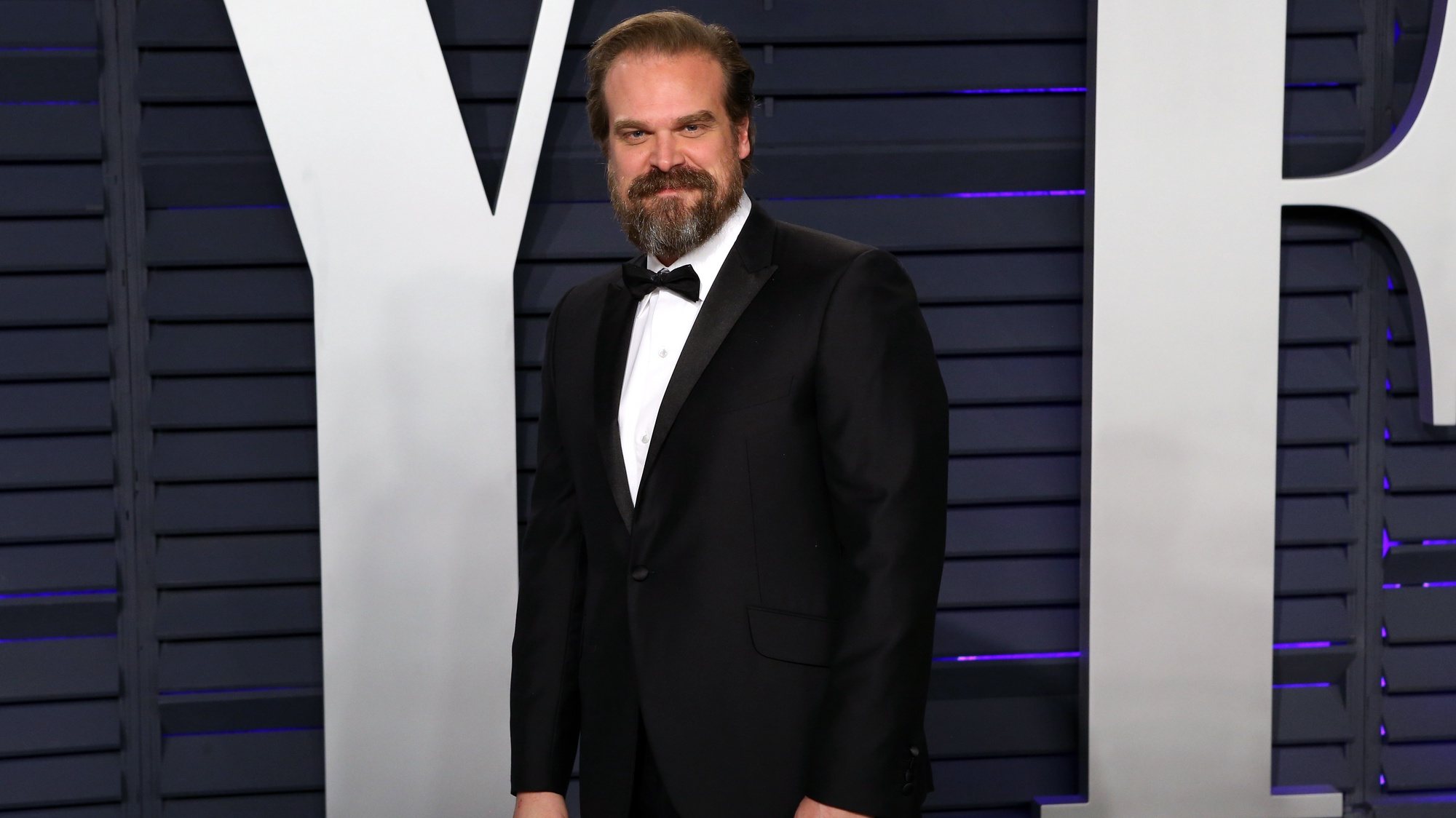 epa07396849 David Harbour poses at the 2019 Vanity Fair Oscar Party following the 91st annual Academy Awards ceremony, in Beverly Hills, California, USA, 24 February 2019. The Oscars are presented for outstanding individual or collective efforts in 24 categories in filmmaking. The Oscars are presented for outstanding individual or collective efforts in 24 categories in filmmaking.  EPA/NINA PROMMER
