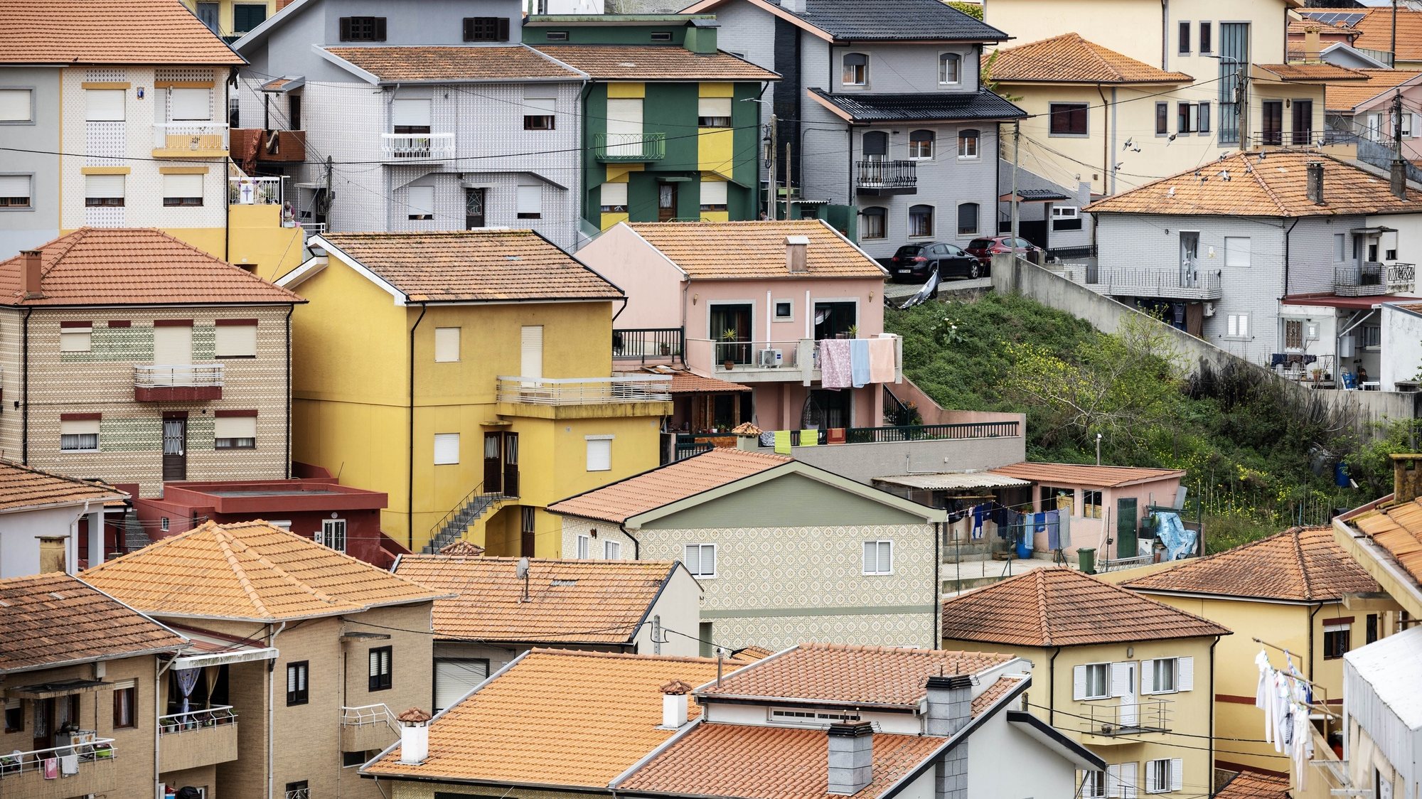 Casas na Freguesia da Afurada, Vila Nova de Gaia, 20 de março de 2023. JOSÉ COELHO/LUSA