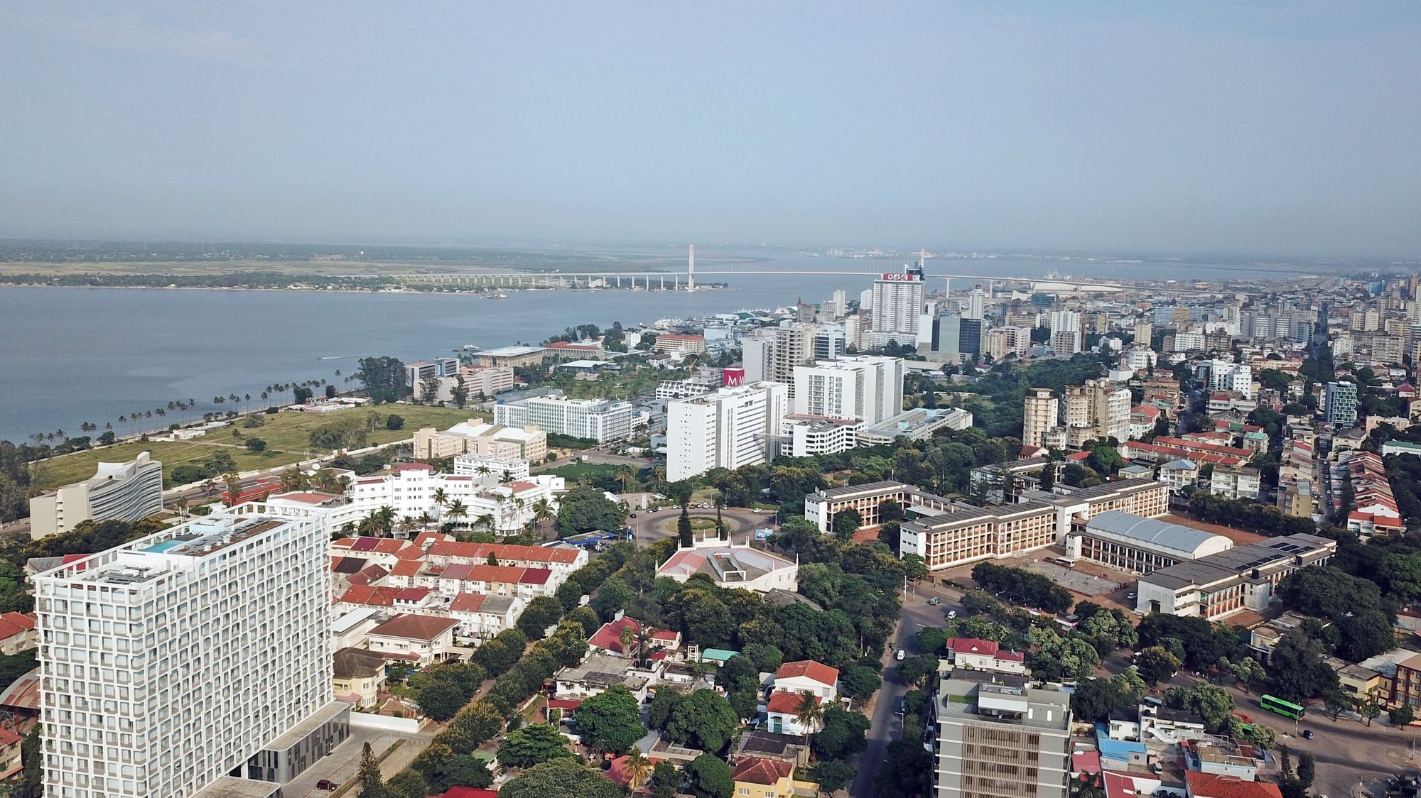 Fotografia aérea sobre a cidade de Maputo, Moçambique, 14 de março de 2020. ANTÓNIO SILVA/LUSA