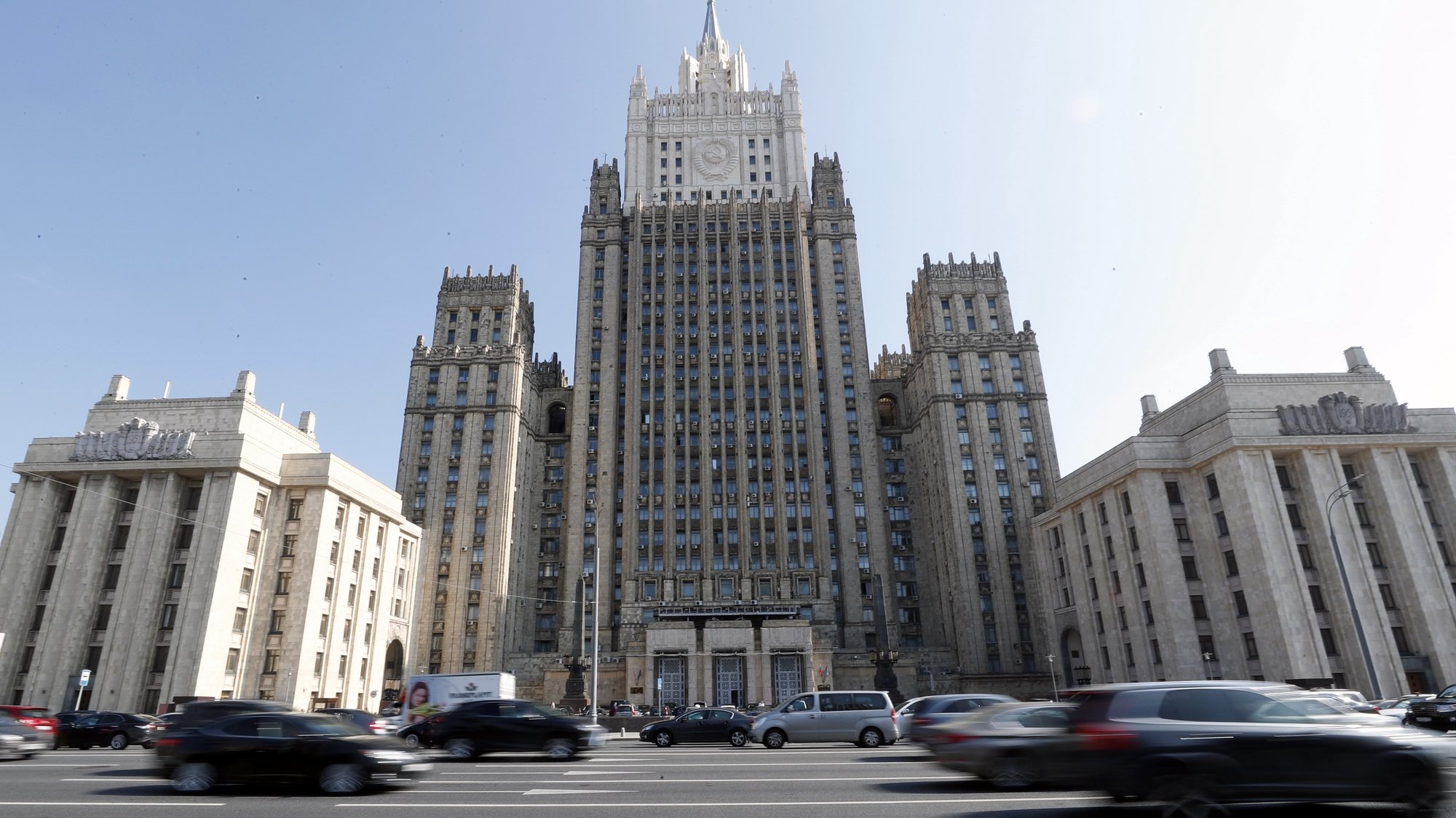 epa07002953 A view of Russian Foreign Ministry building in Moscow, Russia, 07 September 2018. As media reported, the Russian Foreign Ministry spokesperson Maria Zakharova said at a press briefing on 07 September 2018, the United States and the United Kingdom are the principal beneficiaries of the Salisbury incident. The former Russian spy Sergei Skripal aged 66 and his daughter Yulia, aged 33, were found suffering from extreme exposure to a rare nerve agent in Salisbury southern England, on 04 March 2018.  EPA/MAXIM SHIPENKOV