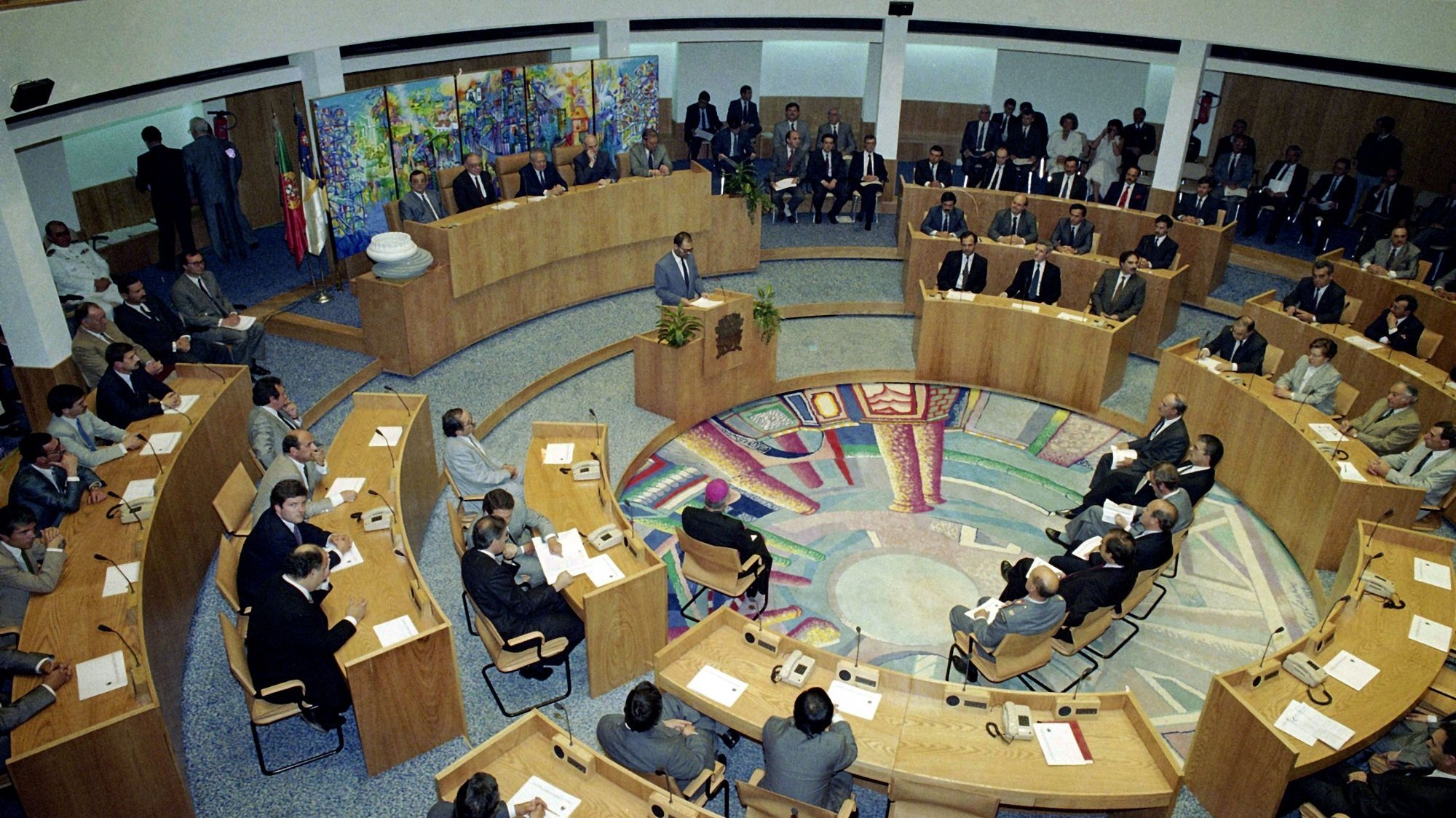 Vista panorâmica da Assembleia Legislativa da Região Autónoma dos Açores, na cidade da Horta