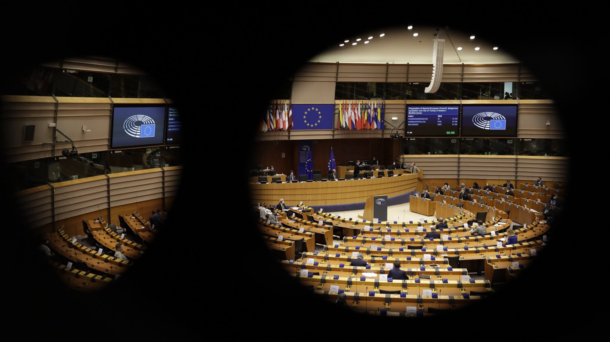 Vista geral durante uma sessão plenária no Parlamento Europeu