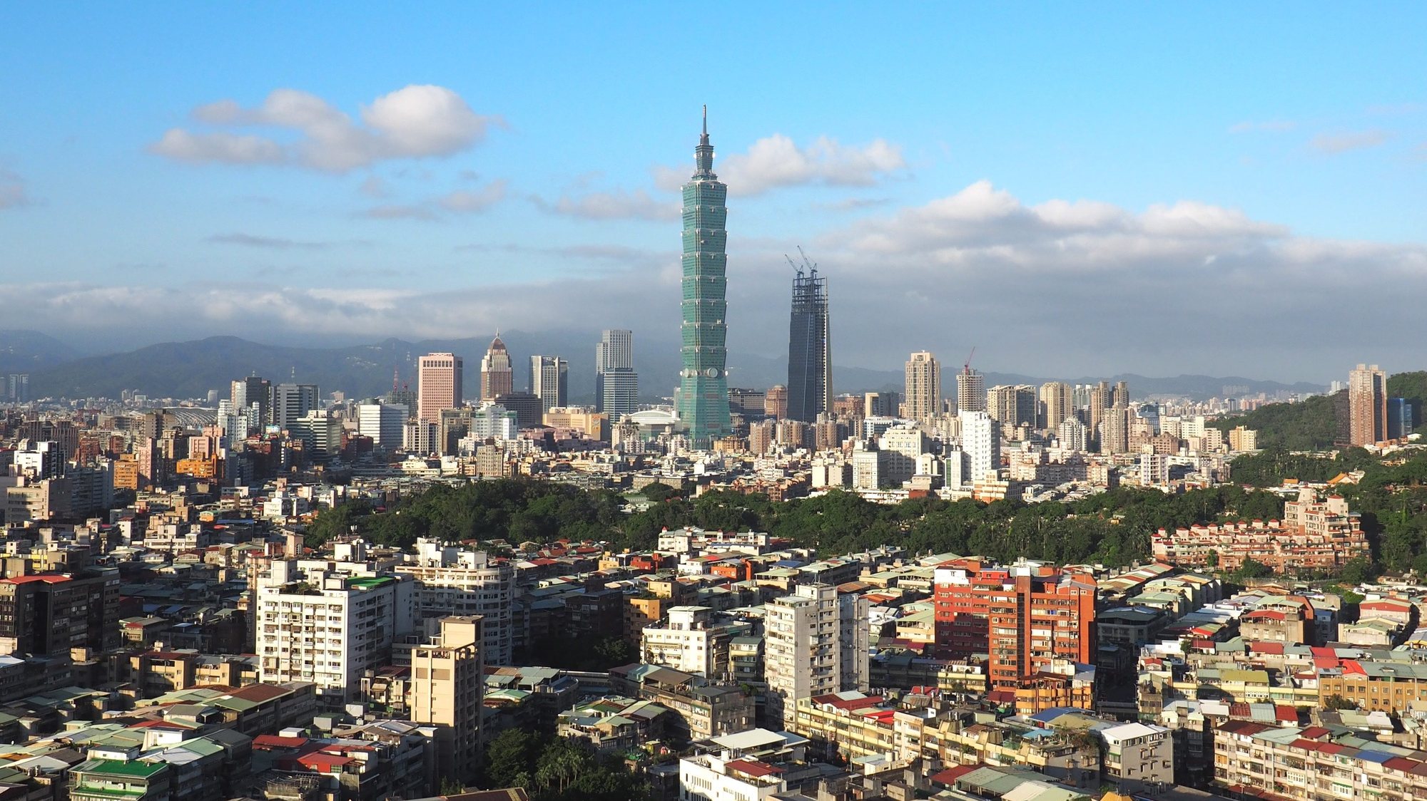 epa05621102 (FILE) A file photo dated 24 October 2016 showing the Taipei 101 (C) in Taipei, Taiwan. Tapei 101 spokesman Michael Liu on 07 November 2016 said that Taipei 101 posted 36.6 million USD profits in the first half of 2016, up 8 per cent year-on-year. The profits came from leasing floor space to 120 firms and 200 shops, and hosting events. Opened in 2004 as the world&#039;s tallest skyscraper, Taipei 101 is now the world&#039;s sixth tallest building but continues to shine as Taiwan top landmark, the world&#039;s tallest &#039;green&#039; building, and one of the world&#039;s best-managed skyscrapers. Companies in several countries have asked Taipei 101 to teach them how to run highrise bulldings, Michael Liu said.  EPA/DAVID CHANG