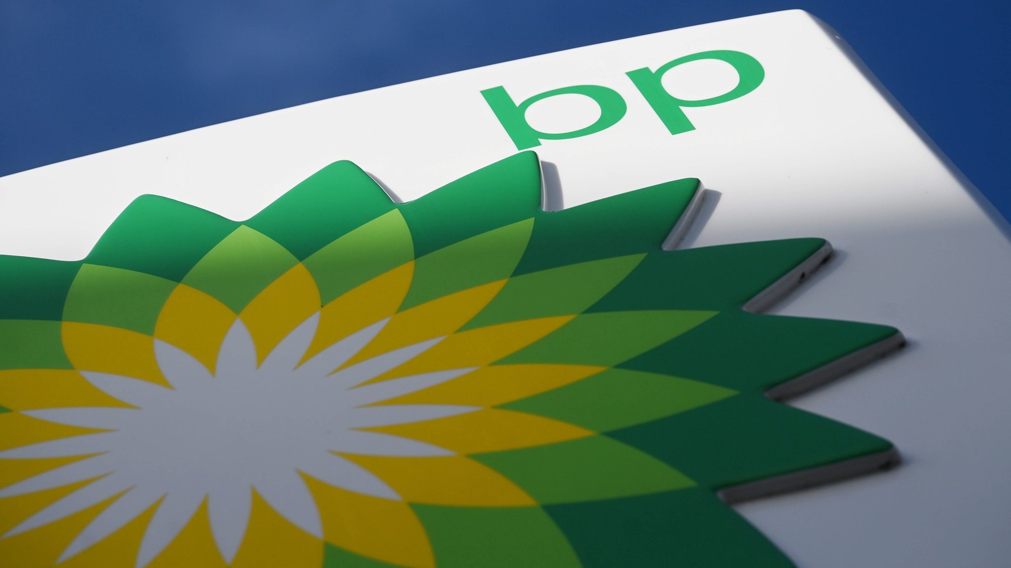 epa10279150 Branding at a BP garage in London, Britain 01 November 2022. BP has revealed its profits more than doubled to at 7.1 billion pound sterling for the past three months. BP confirmed, unlike rival Shell, it will be hit by a windfall tax on its UK operations this year.  EPA/NEIL HALL