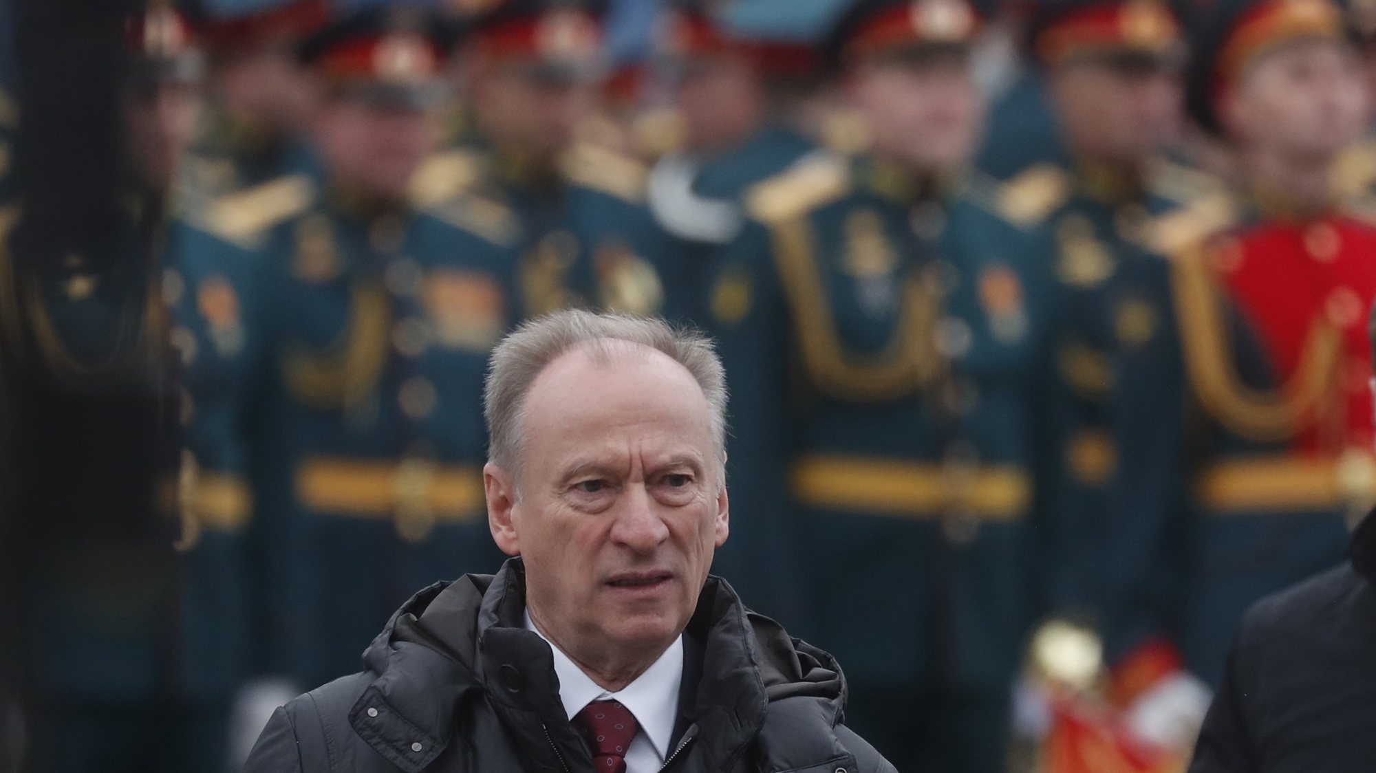 epa09187154 Russia&#039;s Security Council Secretary Nikolai Patrushev arrives to watch the Victory Day military parade in the Red Square in Moscow, Russia, 09 May 2021. The Victory Day military parade annually takes place 09 May 2021 in the Red Square to mark the victory of the Soviet Union over the Nazi Germany in the World War II.  EPA/MAXIM SHIPENKOV