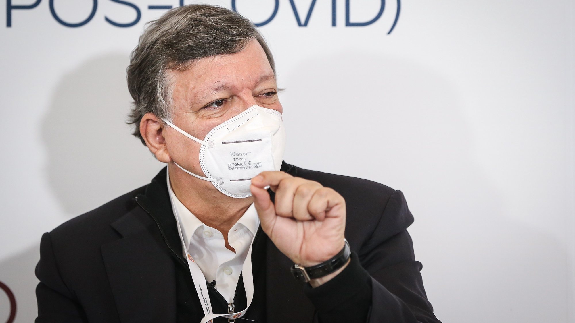 O presidente da GAVI - Aliança Global para as Vacinas, José Manuel Durão Barroso, participa no 8.º Encontro Anual do Conselho da Diáspora Portuguesa, no Palácio da Cidadela, em Cascais, 23 de dezembro de 2021. RODRIGO ANTUNES/LUSA