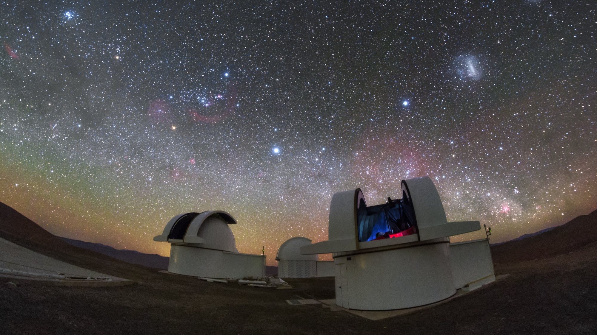 epa07210121 A handout photo made available by European Southern Observatory, ESO, on 05 December 2018 showing the telescopes of the SPECULOOS Southern Observatory gazing out into the stunning night sky over the Atacama Desert, Chile. The SSO is installed at ESO&#039;s Paranal Observatory in the vast Atacama Desert, Chile, and consists of four 1-metre planet-hunting telescopes. The project&#039;s telescopes are named after Jupiter&#039;s Galilean moons, and are neighbours of ESO&#039;s Very Large Telescope and VISTA. ESO on 05 December 2018 said the SPECULOOS project has made its first observations at the European Southern Observatory’s Paranal Observatory in northern Chile. SPECULOOS will focus on detecting Earth-sized planets orbiting nearby ultra-cool stars and brown dwarfs.  EPA/P. HORALEK / EUROPEAN SOUTHERN OBSERVATORY HANDOUT  HANDOUT EDITORIAL USE ONLY/NO SALES