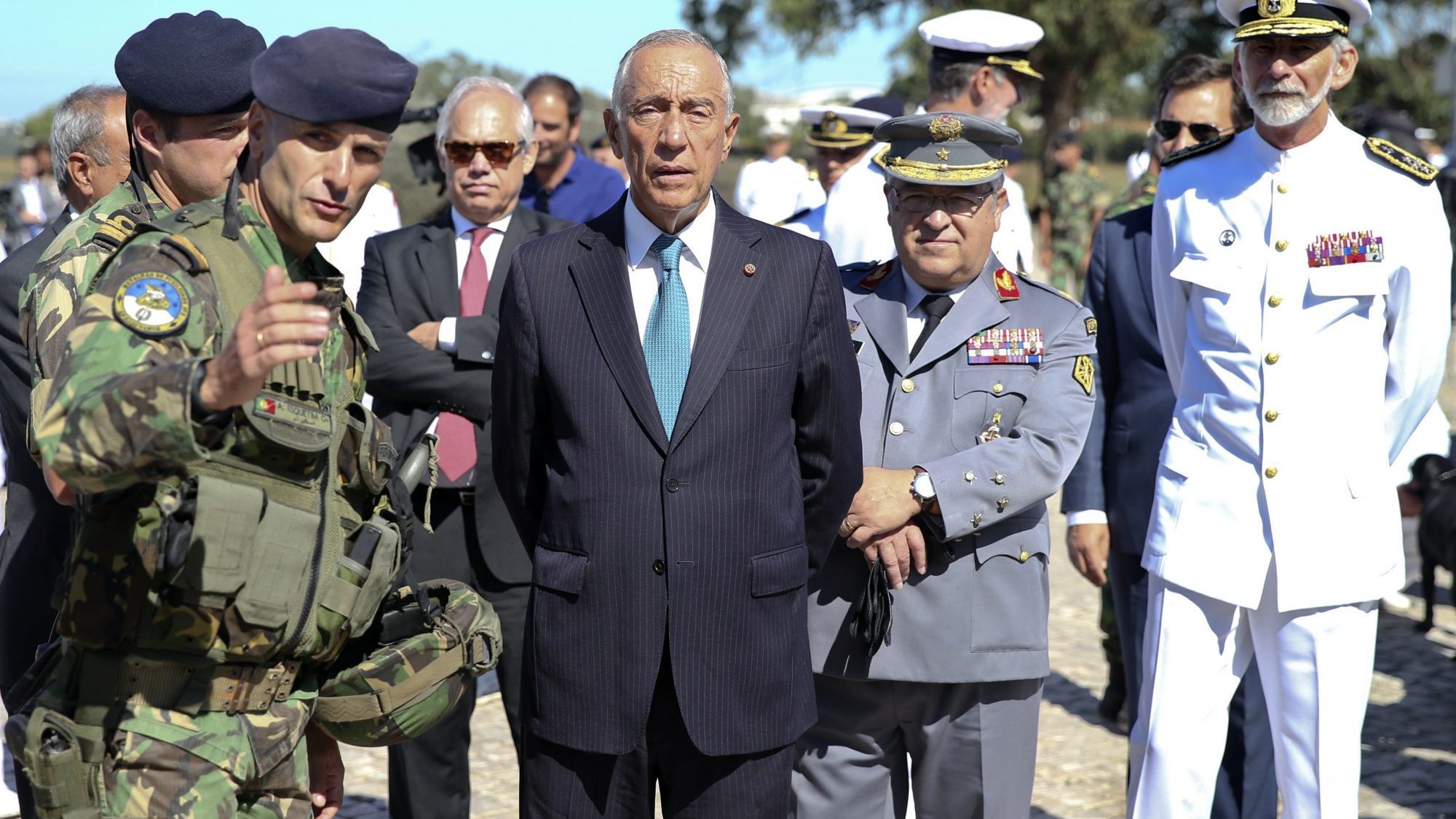 O Presidente da República e Comandante Supremo das Forças Armadas homenageou os &quot;combatentes de Portugal&quot; nas diferentes fases da História