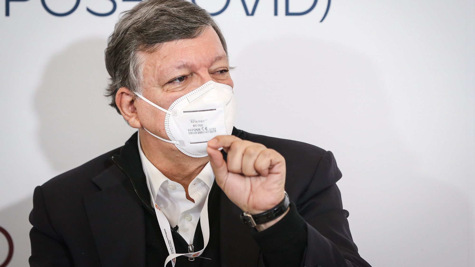 O presidente da GAVI - Aliança Global para as Vacinas, José Manuel Durão Barroso, participa no 8.º Encontro Anual do Conselho da Diáspora Portuguesa, no Palácio da Cidadela, em Cascais, 23 de dezembro de 2021. RODRIGO ANTUNES/LUSA