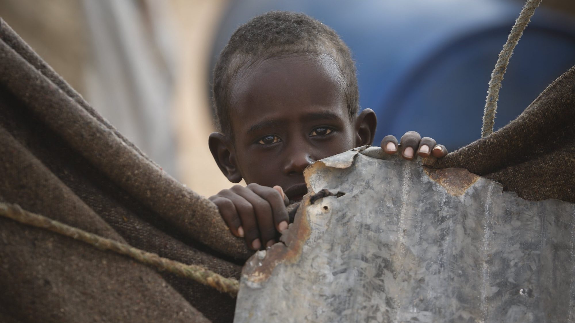 Uma criança pequena na Somália