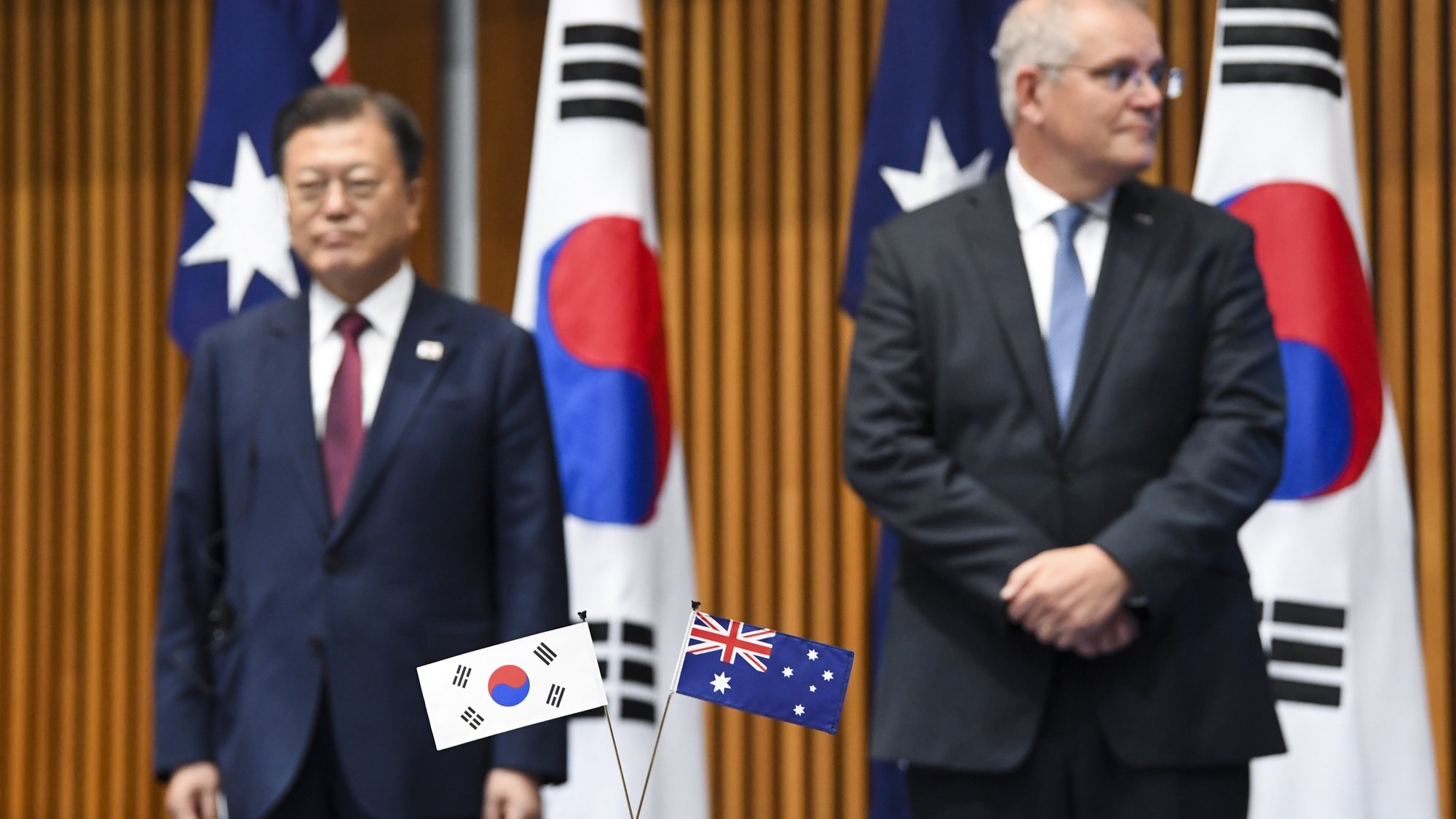 Presidente Coreia do Sul e Primeiro Ministro Austrália