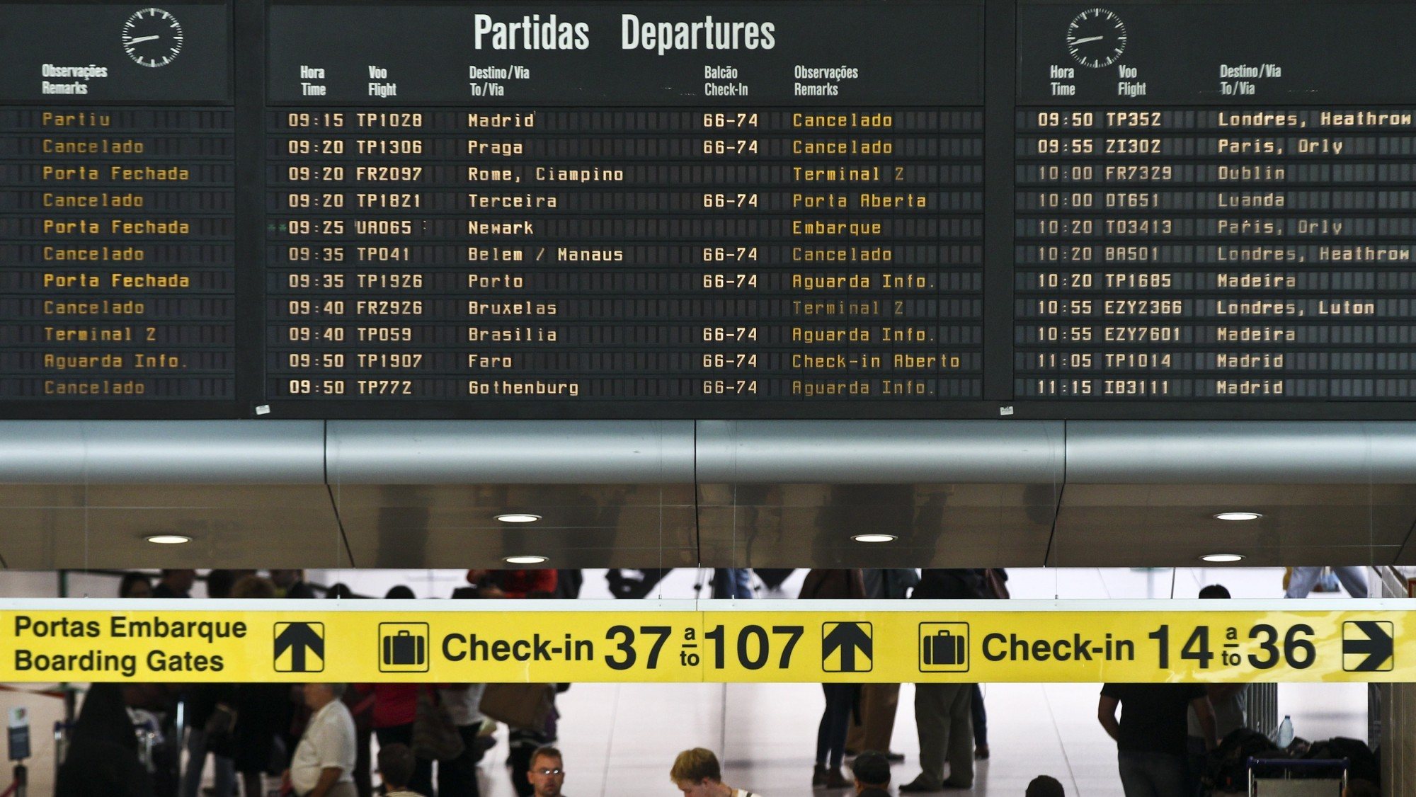 TAP com 20 voos de e para Lisboa cancelados esta quarta-feira