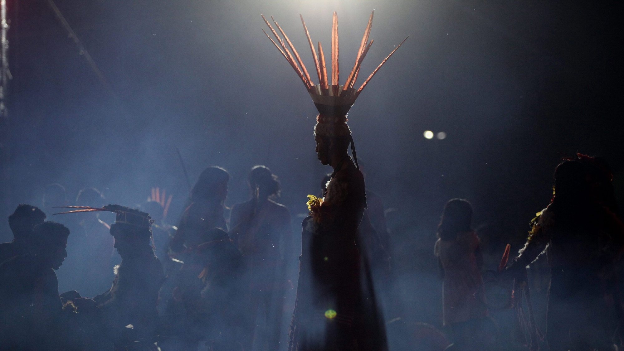 Indígenas participam nos Jogos Mundiais Indígenas, em Palmas, Brasil. FERNANDO BIZERRA JR/LUSA