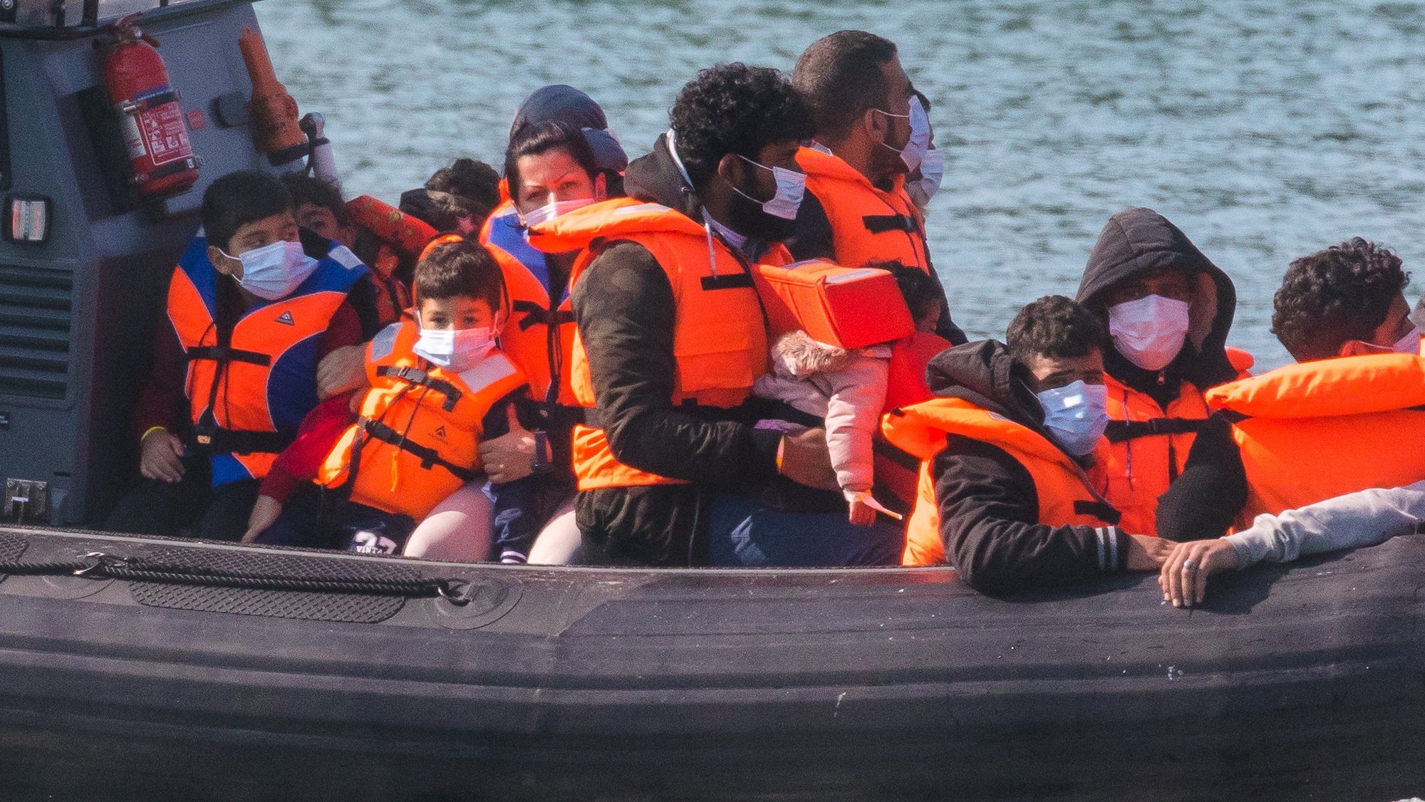 Migrantes na costa britânica, Canal da Mancha