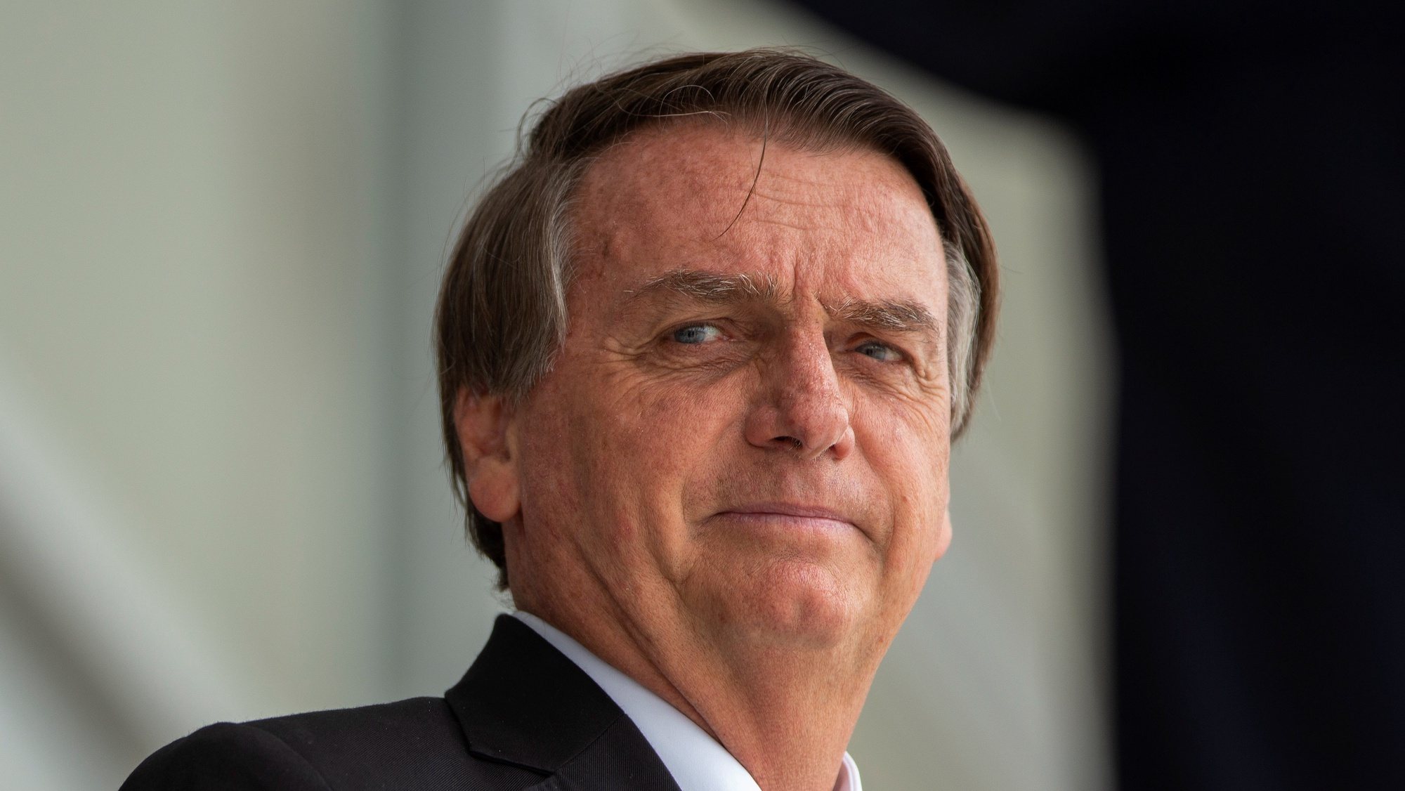 epa09645247 The president of Brazil, Jair Bolsonaro, participates in the ceremony of the Great Replacement of the Presidential Guard, at the Palacio do Planalto in the city of Brasilia, Brazil, 16 December 2021.  EPA/Joedson Alves