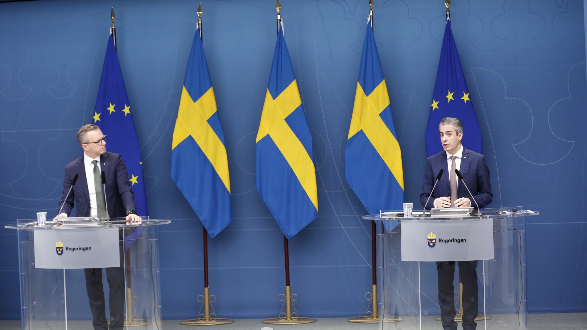 Ministros das Finanças e da Energia da Suécia