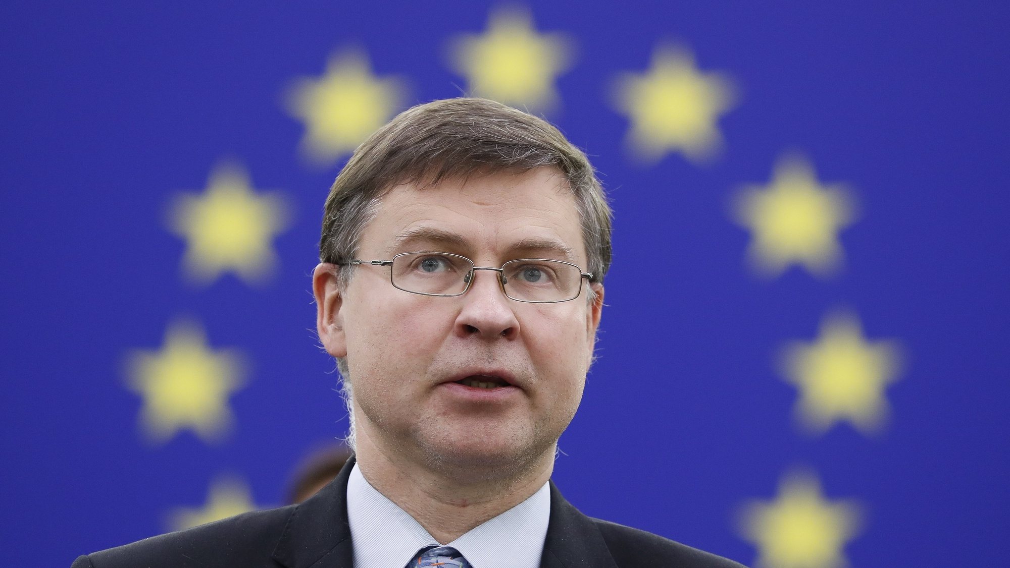 O vice-presidente executivo da Comissão Europeia, Valdis Dombrovskis