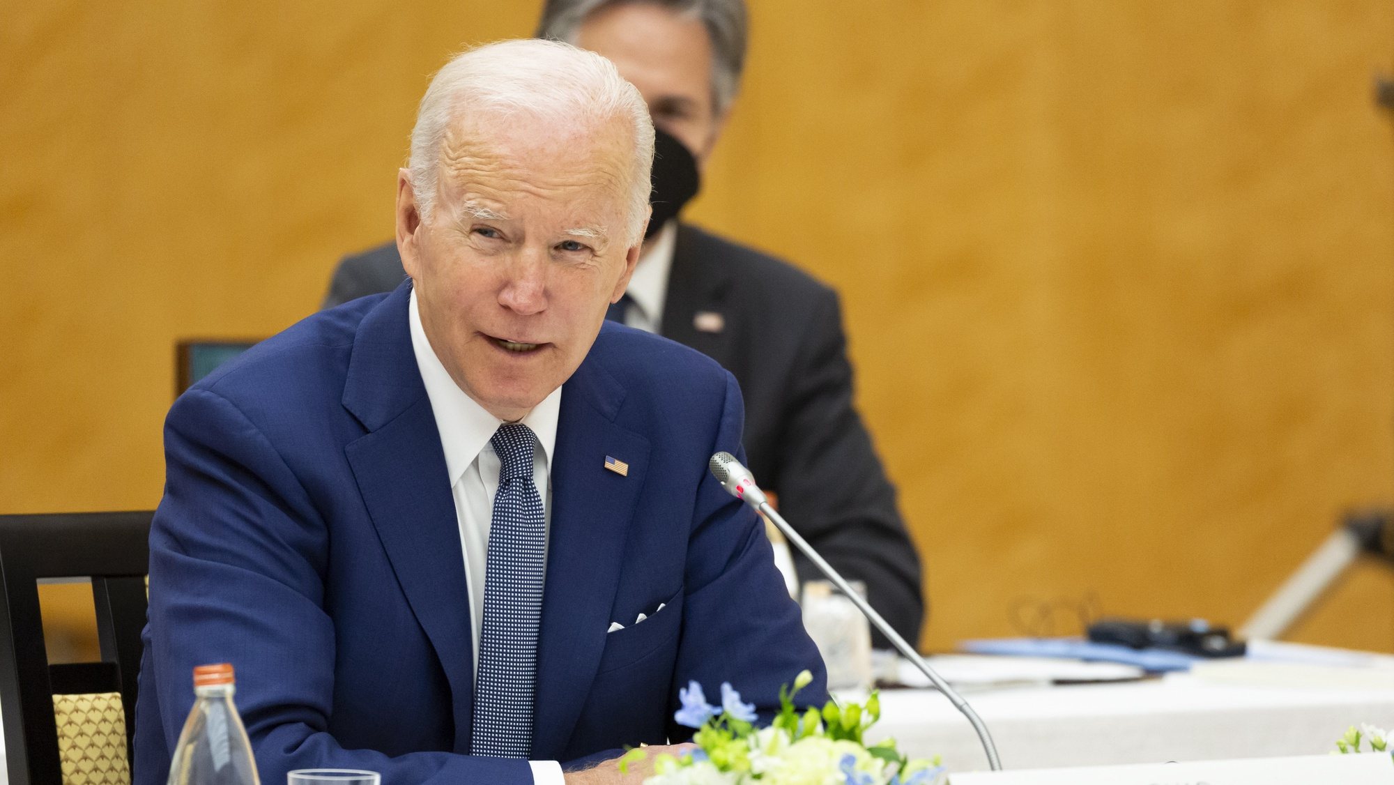 epa09970771 US President Joe Biden attends the QUAD leaders&#039; summit in Tokyo, Japan, 24 May 2022. President Biden arrived in Japan after his visit to South Korea, part of a tour of Asia aimed at reassuring allies in the region.  EPA/Yuichi Yamazaki / POOL