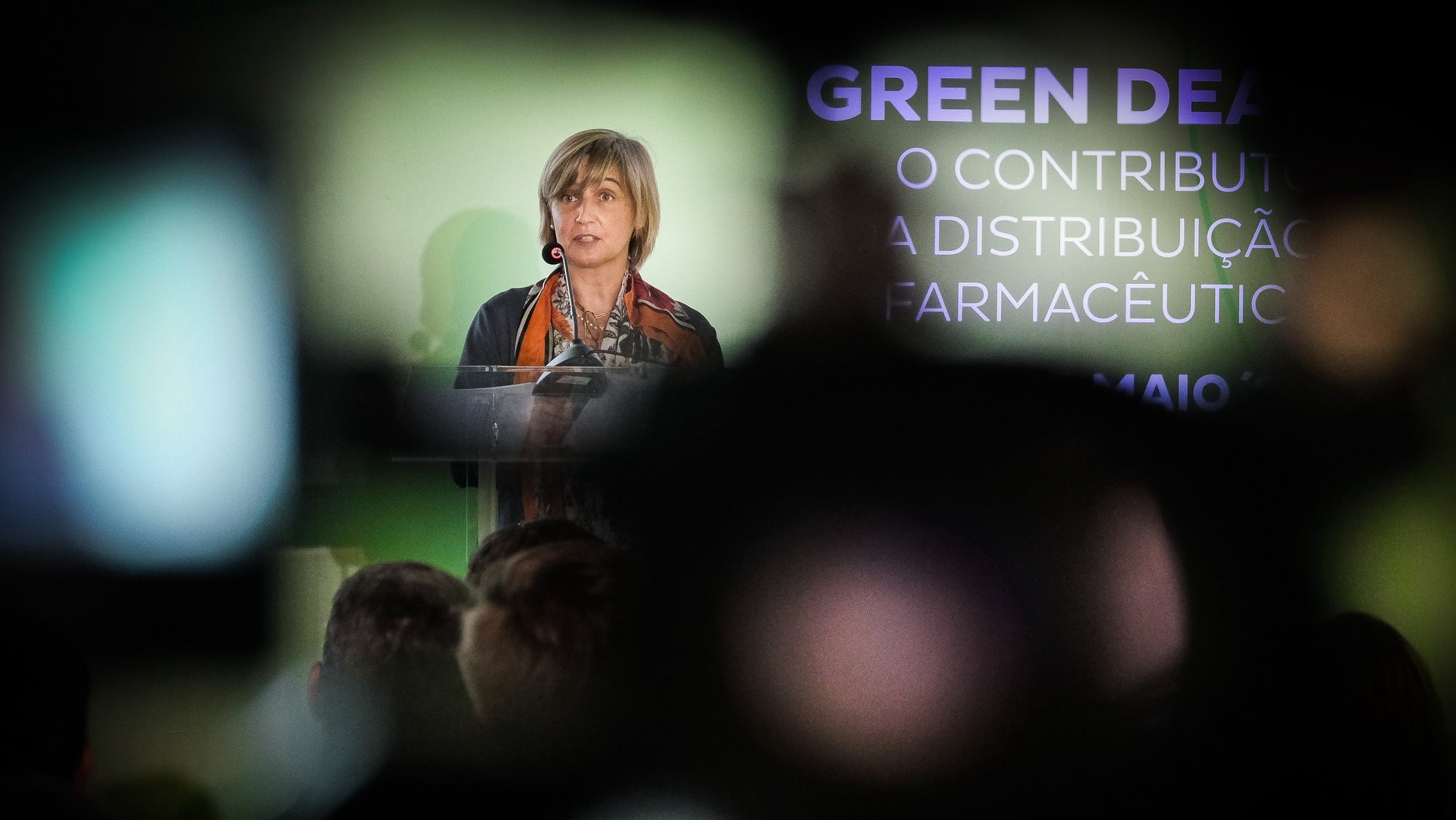A ministra da Saúde, Marta Temido, participa na sessão de abertura do 5.º aniversário da Associação de Distribuidores Farmacêuticos (ADIFA), no Pavilhão do Conhecimento, em Lisboa, 18 de maio de 2022. MÁRIO CRUZ/LUSA