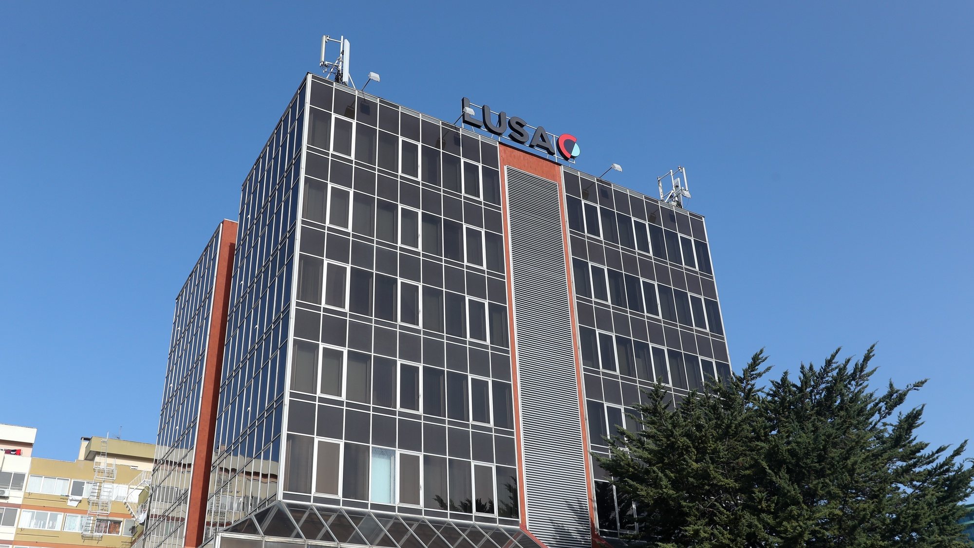 Edifício da agência Lusa em Benfica, Lisboa, 23 de janeiro de 2022. ANTÓNIO COTRIM/LUSA