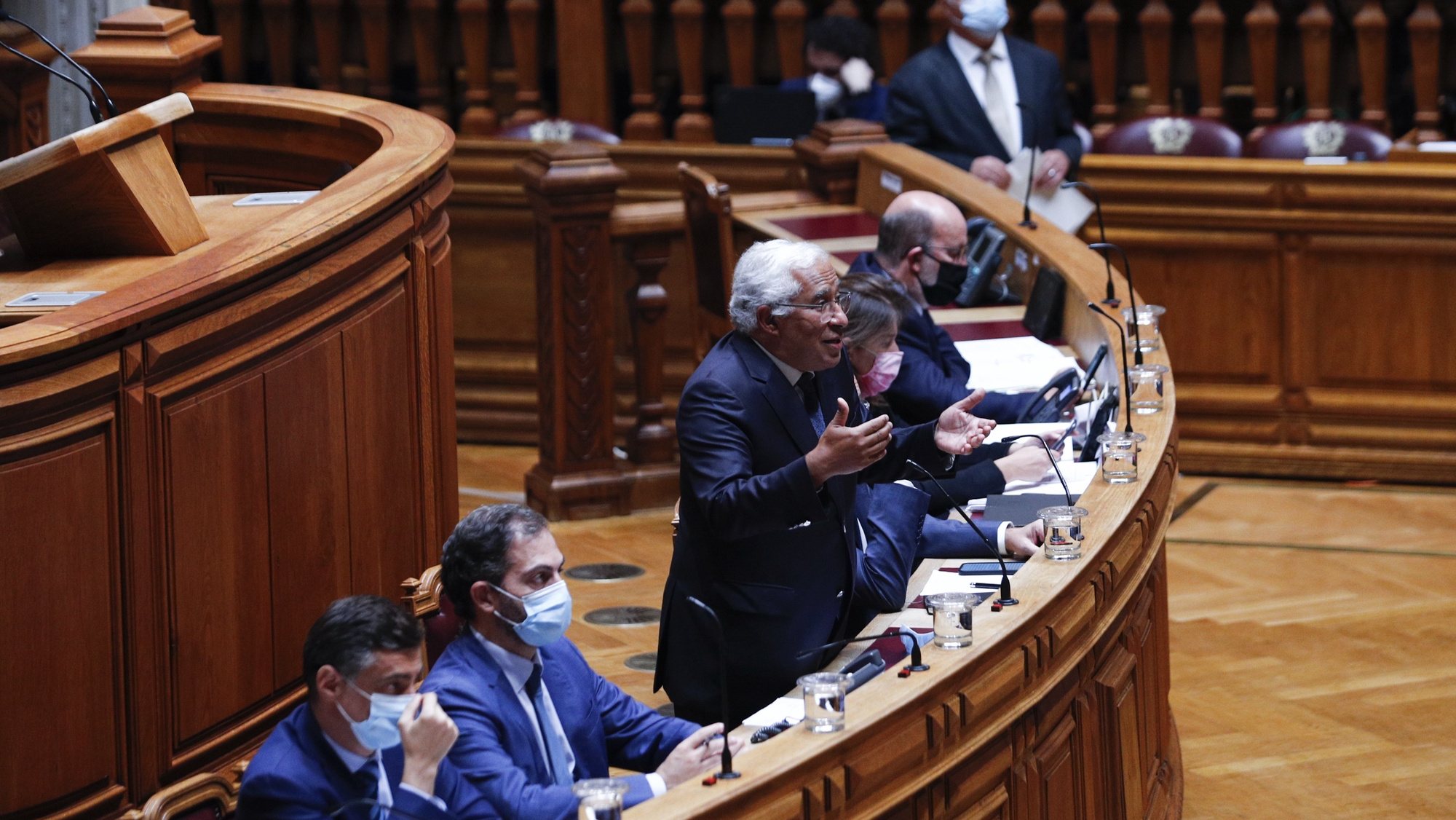 O primeiro-ministro, António Costa, intervém durante o debate sobre política geral, que decorreu na Assembleia da República, em Lisboa, 07 de junho de 2021. ANTÓNIO COTRIM/LUSA