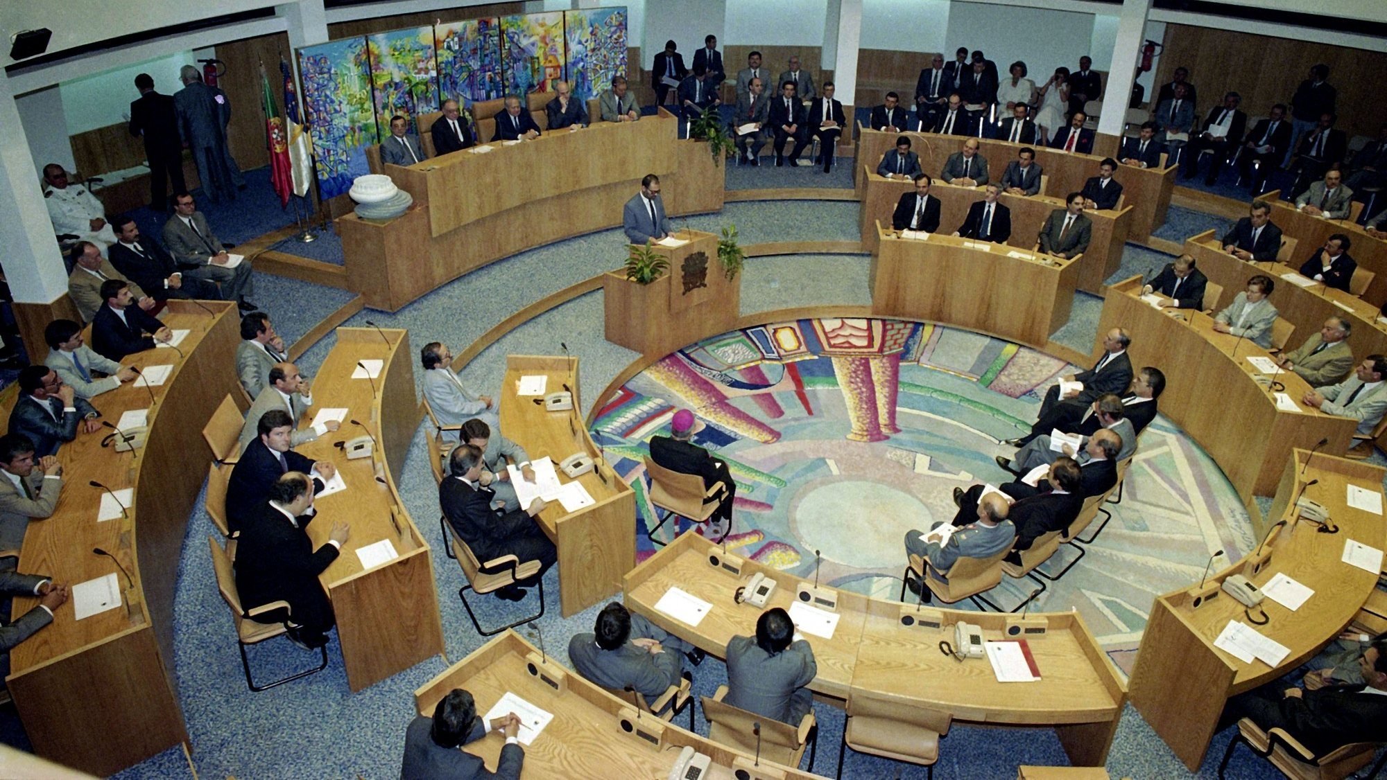 Vista panorâmica da Assembleia Legislativa da Região Autónoma dos Açores, na cidade da Horta
