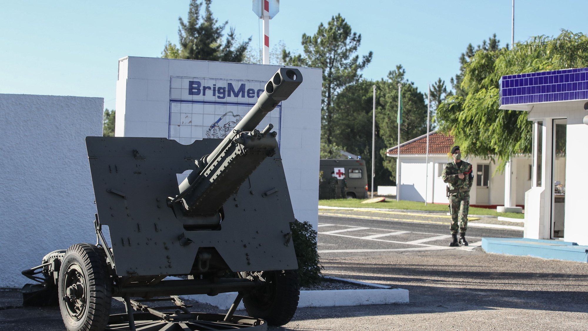 Porta de Armas do Campo Militar de Santa Margarida, Constância, 29 de setembro de 2021. PAULO NOVAIS/LUSA