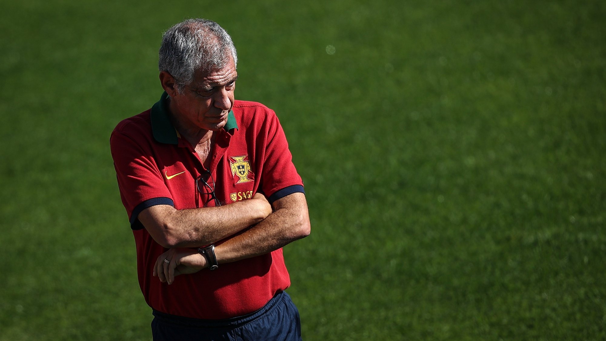 Portugal&#039;s head coach Fernando Santos during a training session at Cidade do Futebol in Oeiras, outskirts of Lisbon, Portugal, 21 September 2022. Portugal will play against the Czechia Republic on 24th of September in Prague and Spain on the 27th September in Portugal northern city of Braga for the upcoming UEFA Nations League. RODRIGO ANTUNES/LUSA